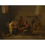 David d.J. Teniers: Interieur mit Kartenspielern