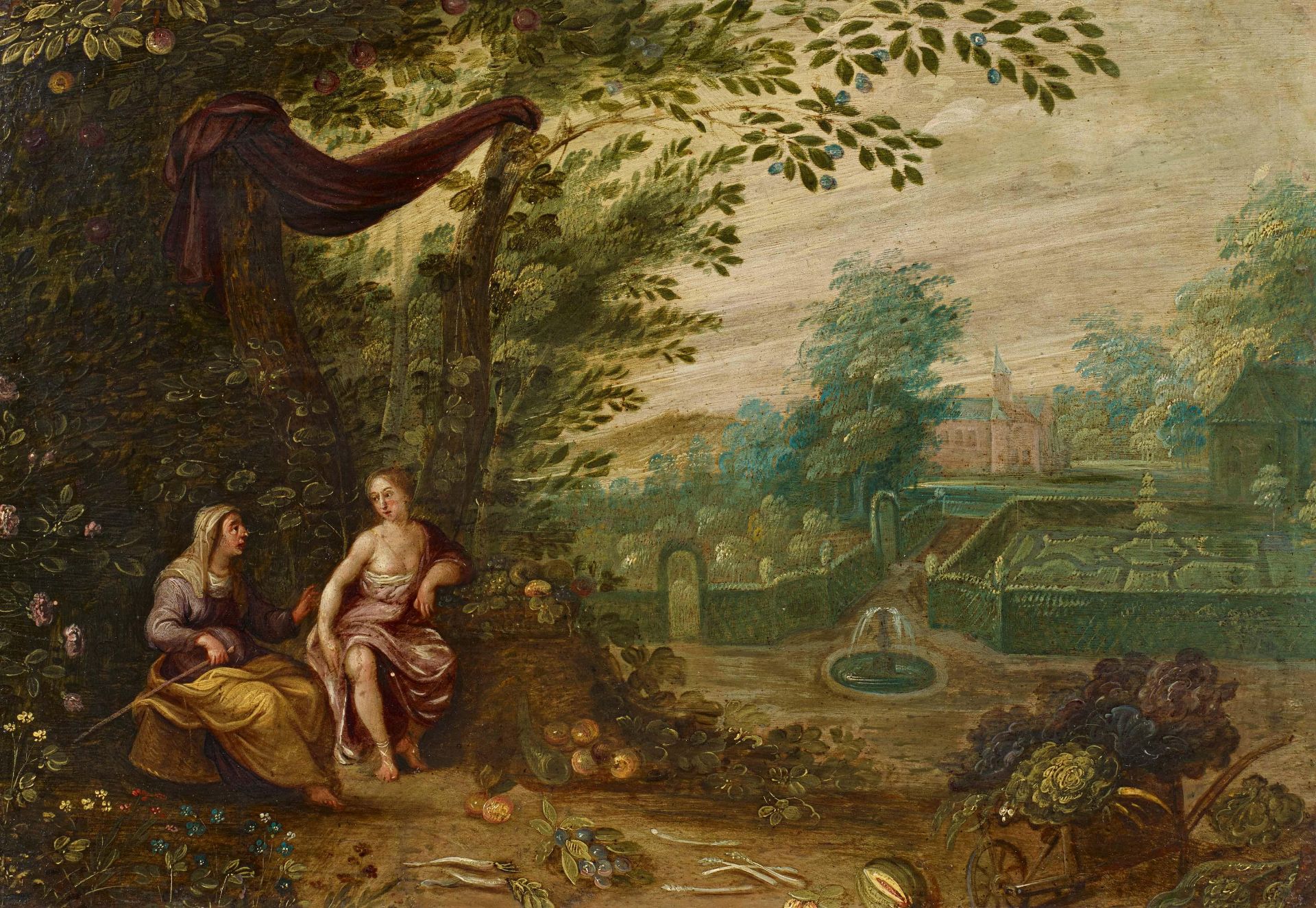 Flemish School: Vertumnus und Pomona