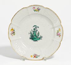 Plate from the "Green Watteau service"