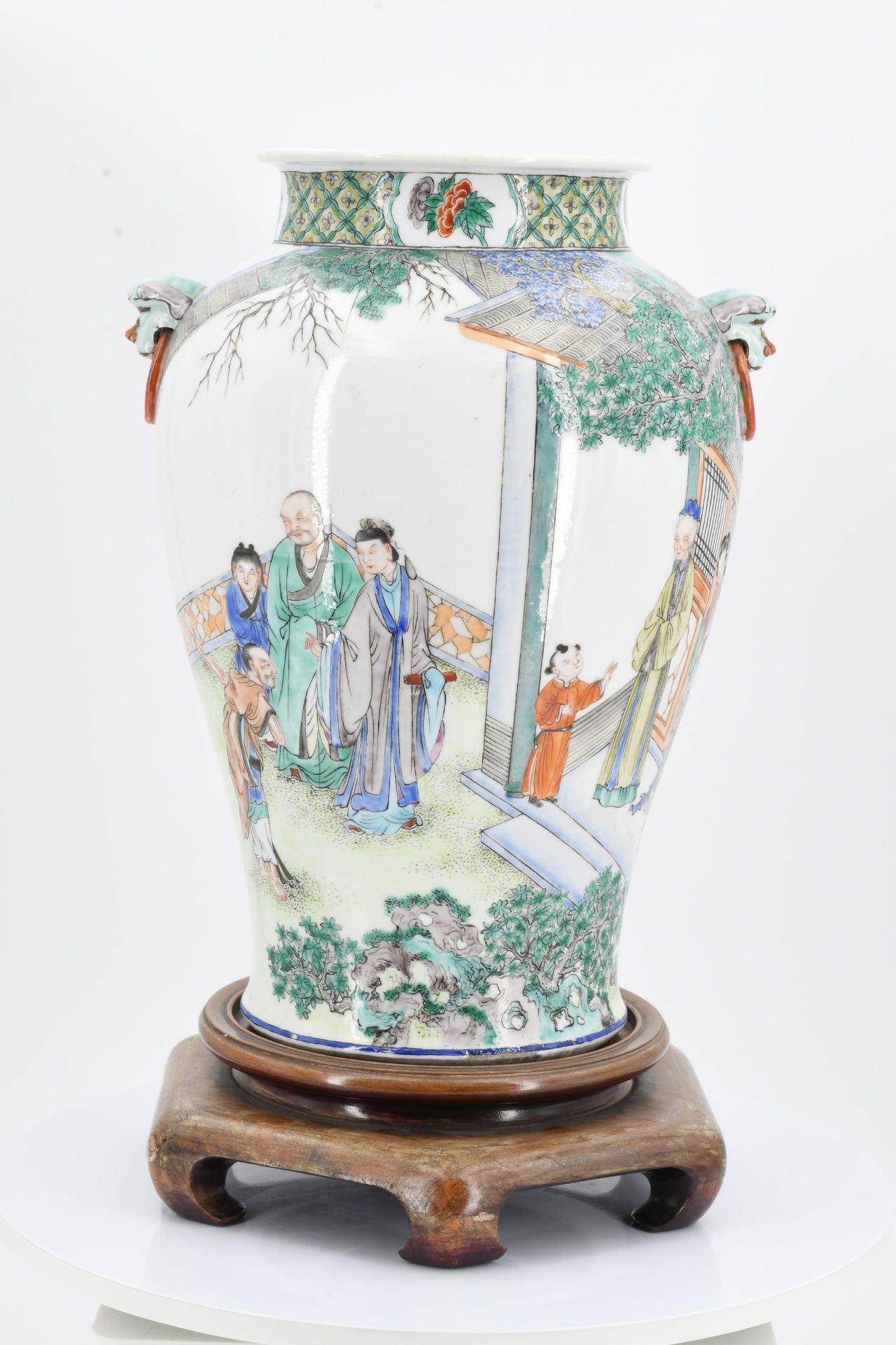 Paar famille verte-Vasen - Bild 5 aus 12