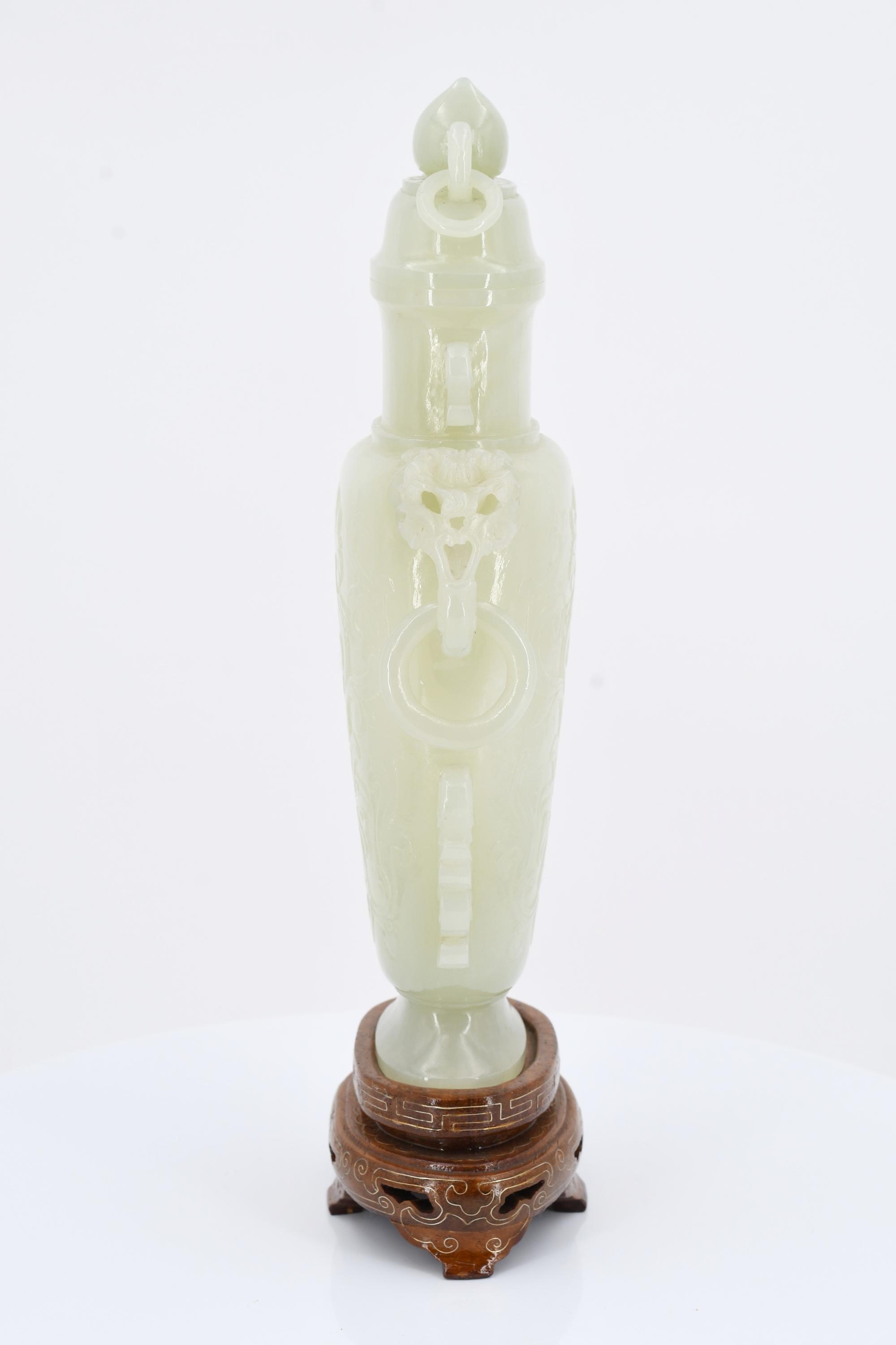 Lidded vase with pedestal - Image 5 of 7