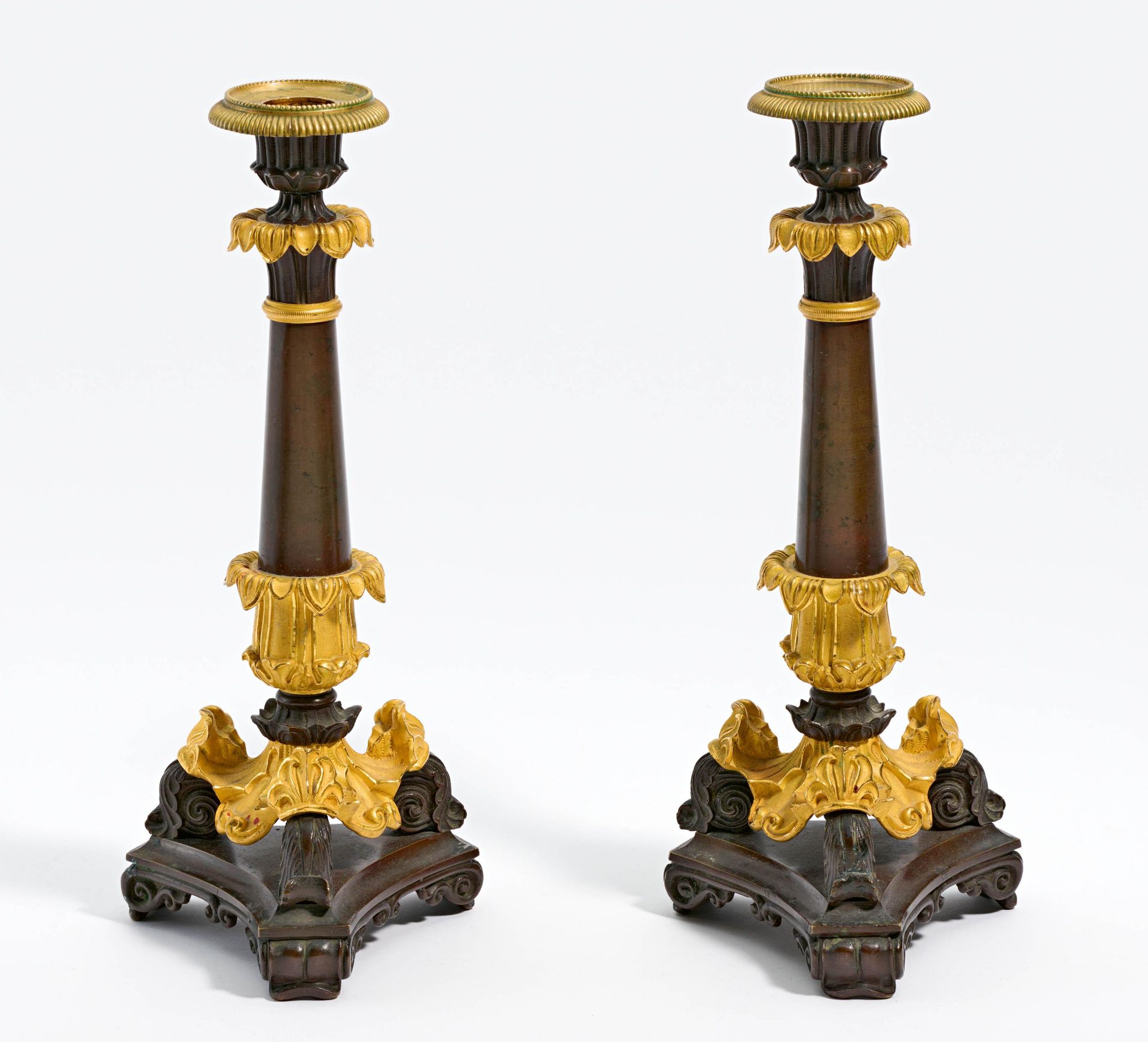Pair of Charles X candlesticks
