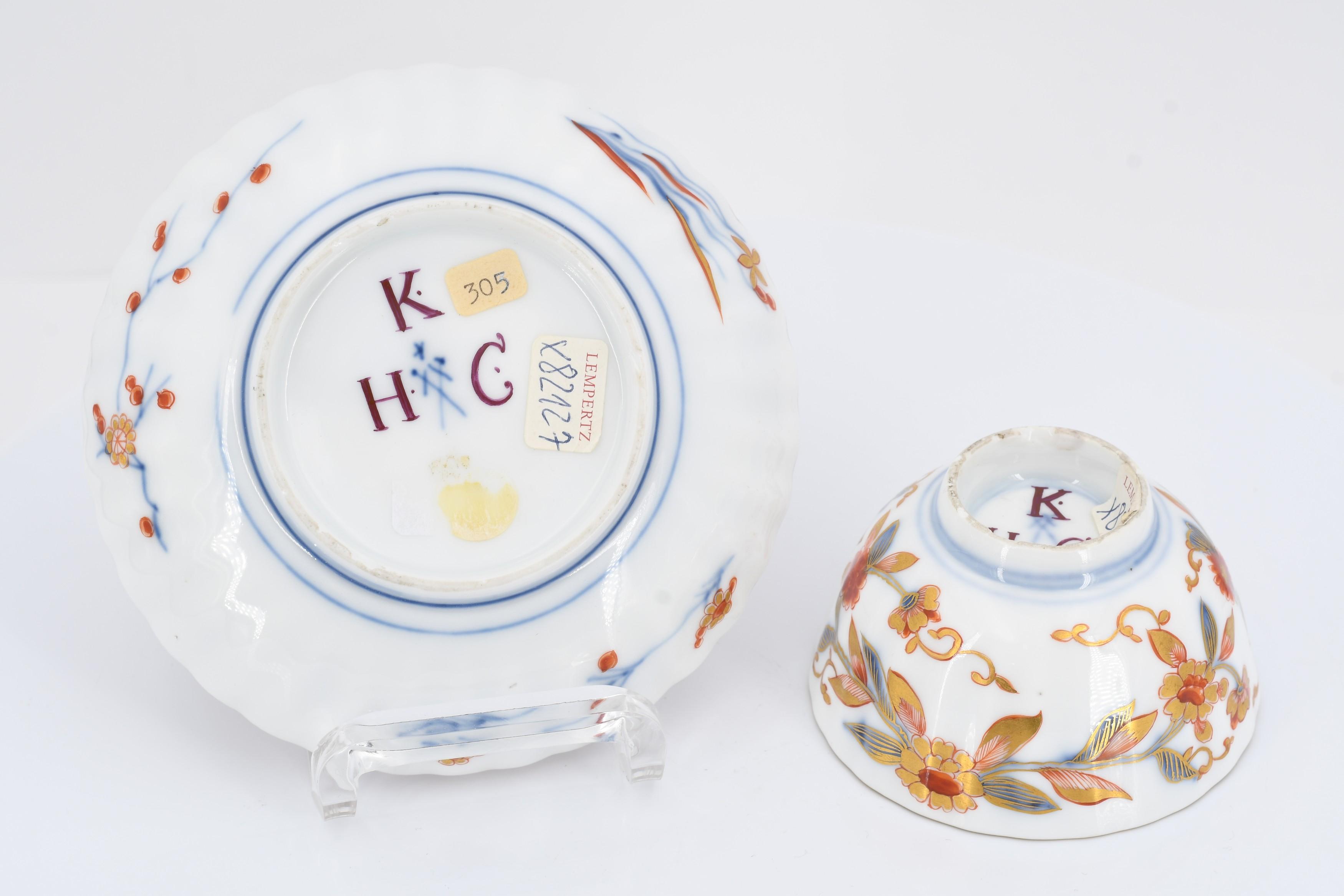 Tea bowl and saucer with Imari décor - Image 7 of 7