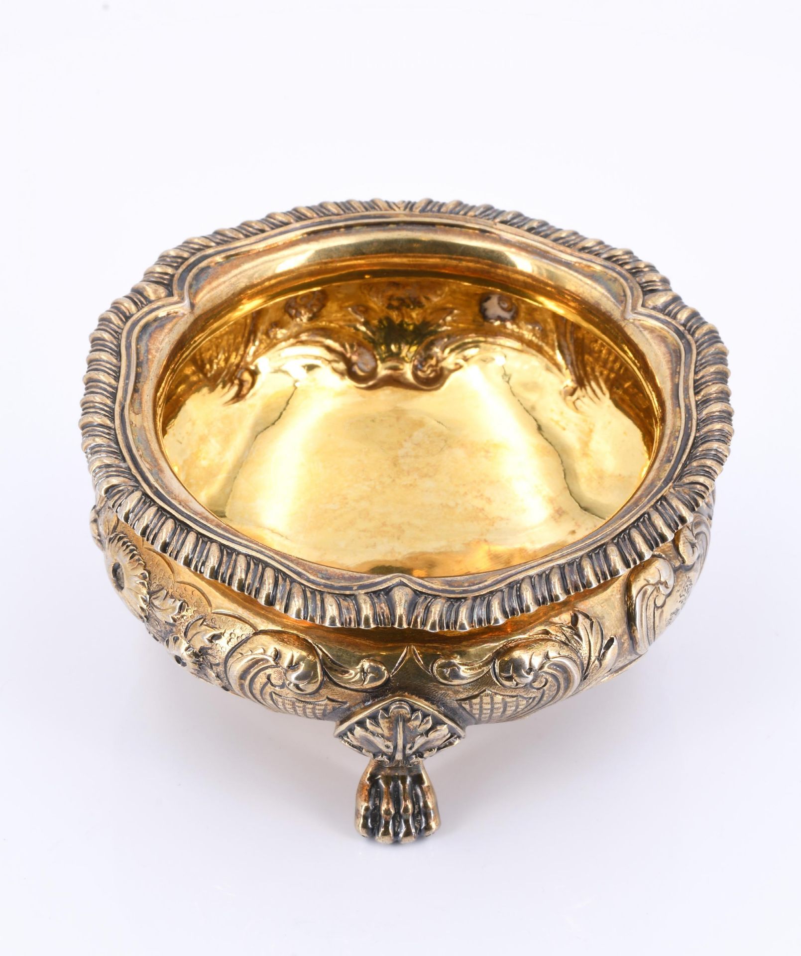 Set of four George IV vermeil salt cellars - Image 8 of 8