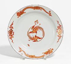 Plate with Red Dragon décor