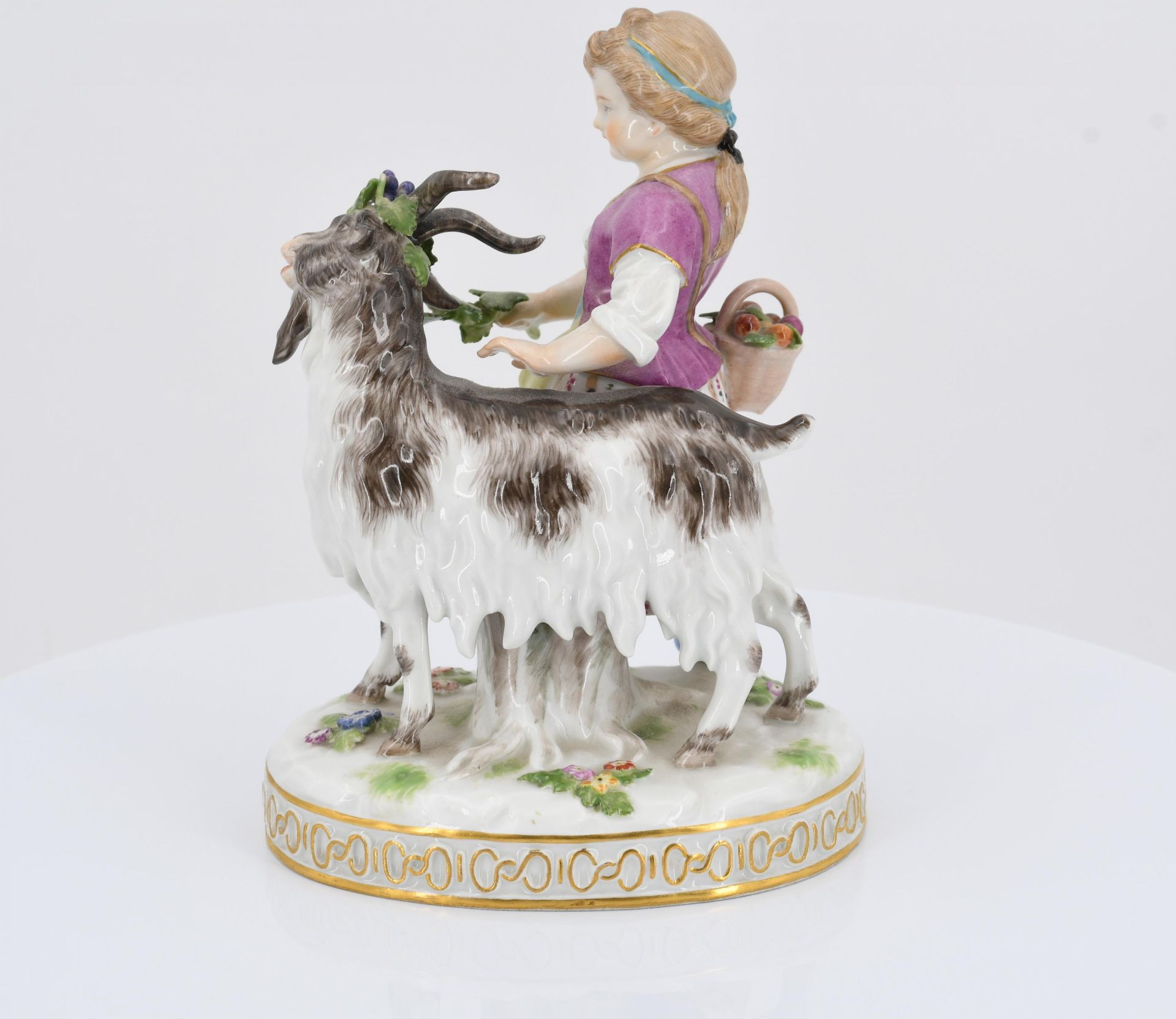 Girl with billy goat and girl with sheep - Image 9 of 11