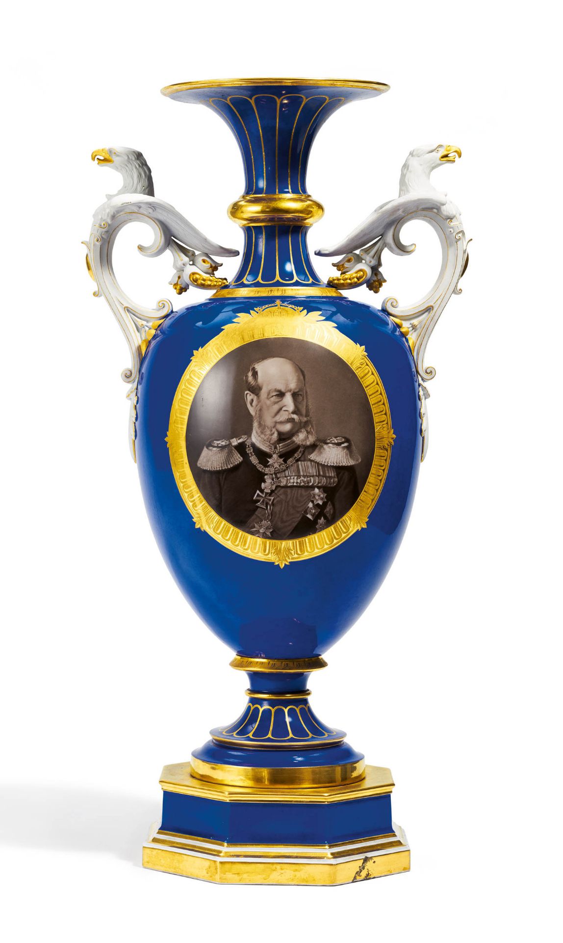 Large vase with the portrait of Emperor William I