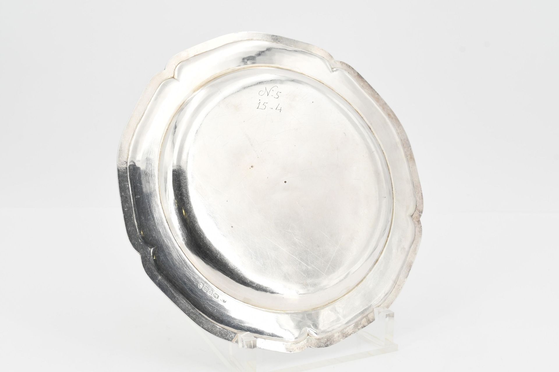 Six George III plates with profiled rim - Image 3 of 4