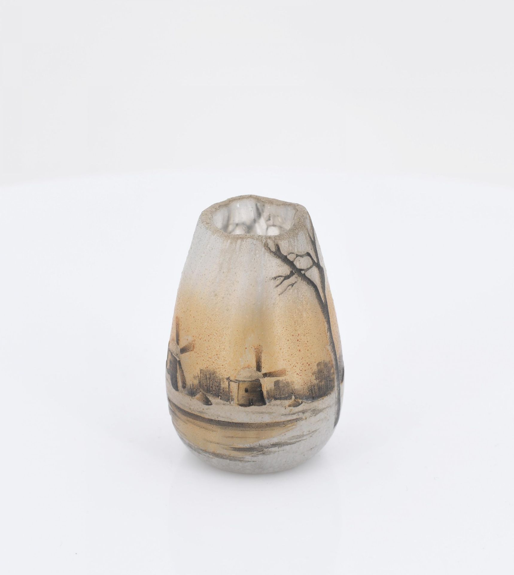 Miniature vase with winter landscape - Image 2 of 6