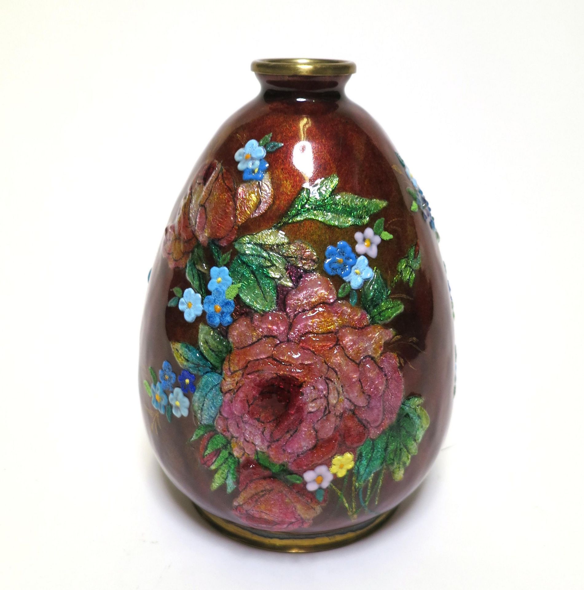 Small Vase with Flower Bouquets - Image 6 of 12