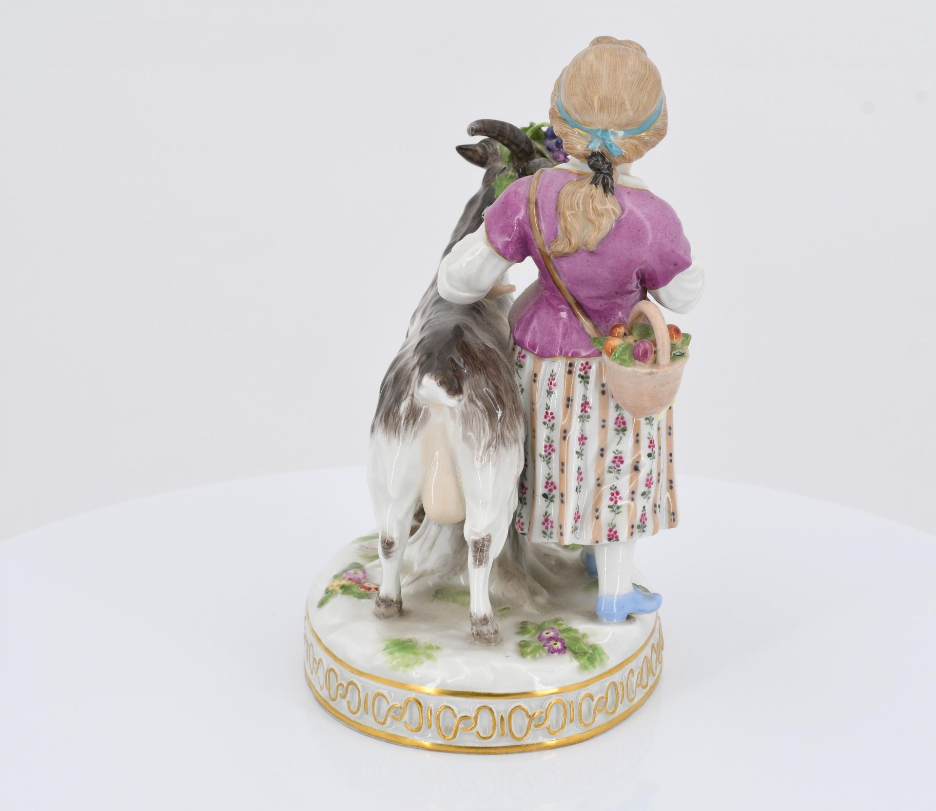 Girl with billy goat and girl with sheep - Image 10 of 11