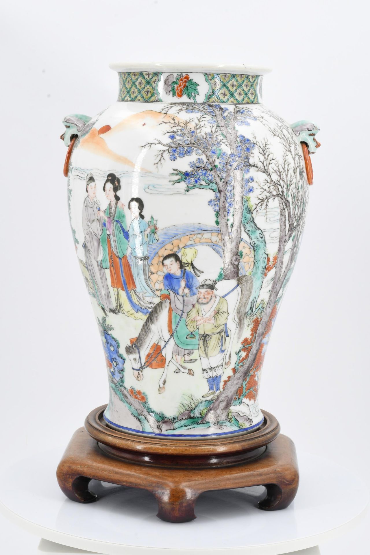 Pair of Famille Verte-Vases - Image 6 of 12
