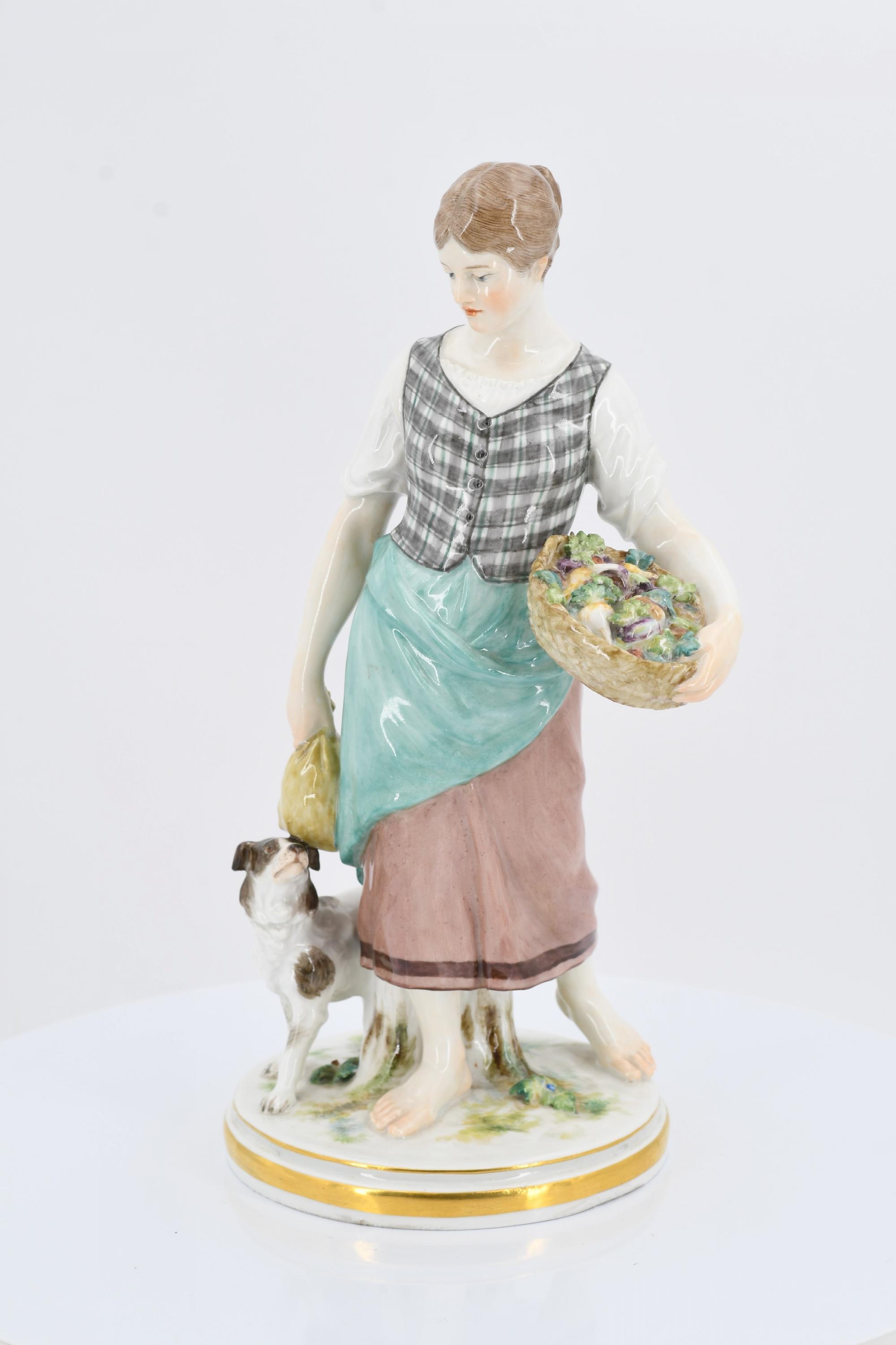 A maid with vegetables and spaniel - Image 2 of 6