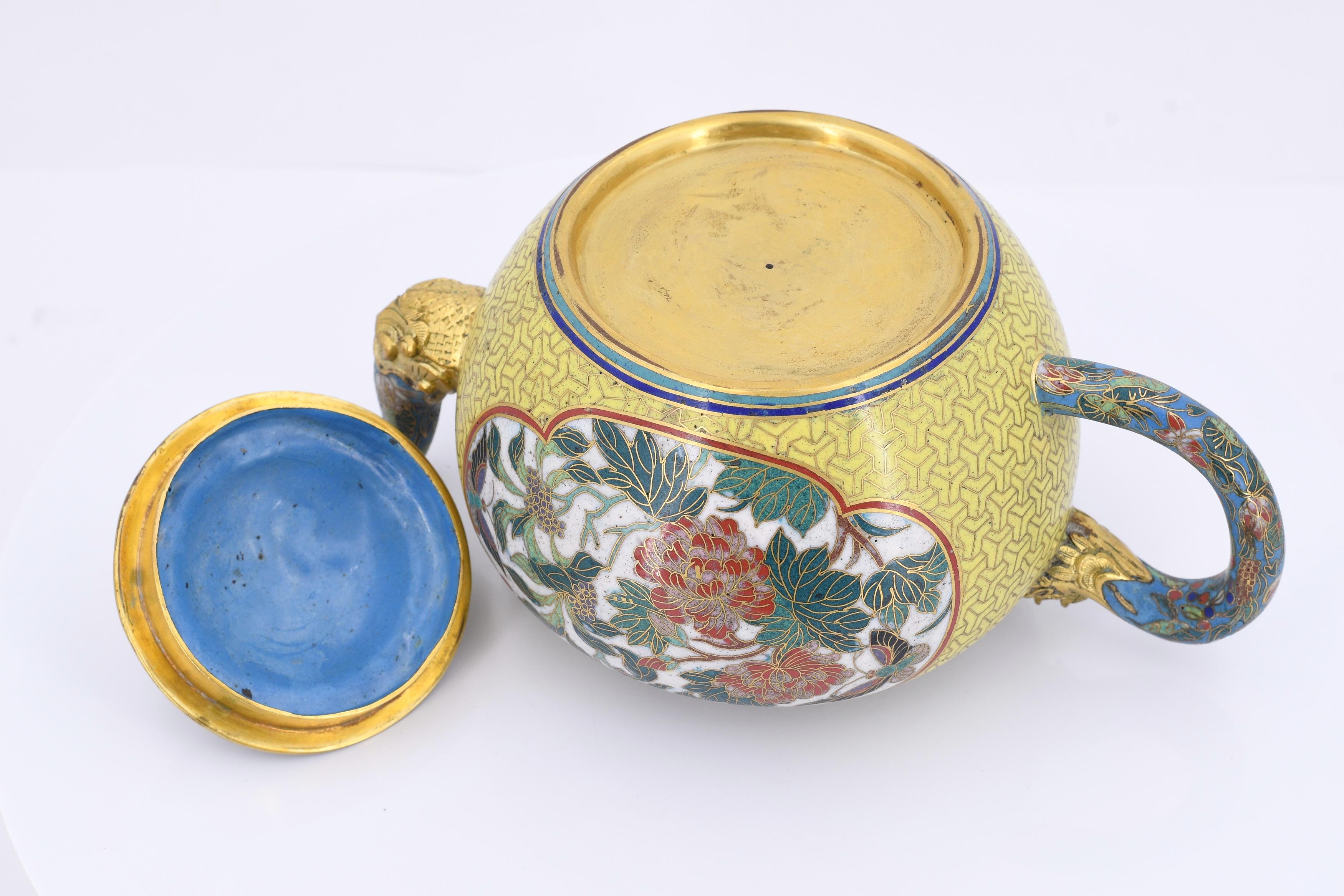 Pair of small Cloisonné Tea Pots - Image 13 of 13
