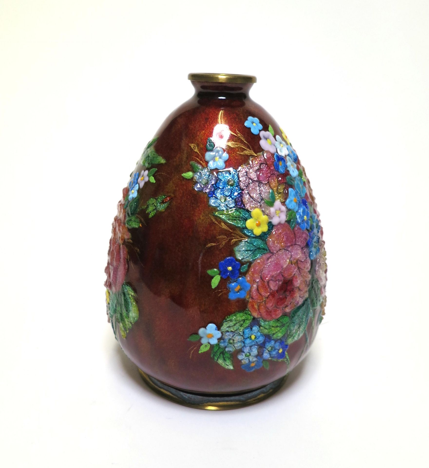 Small Vase with Flower Bouquets - Image 4 of 12