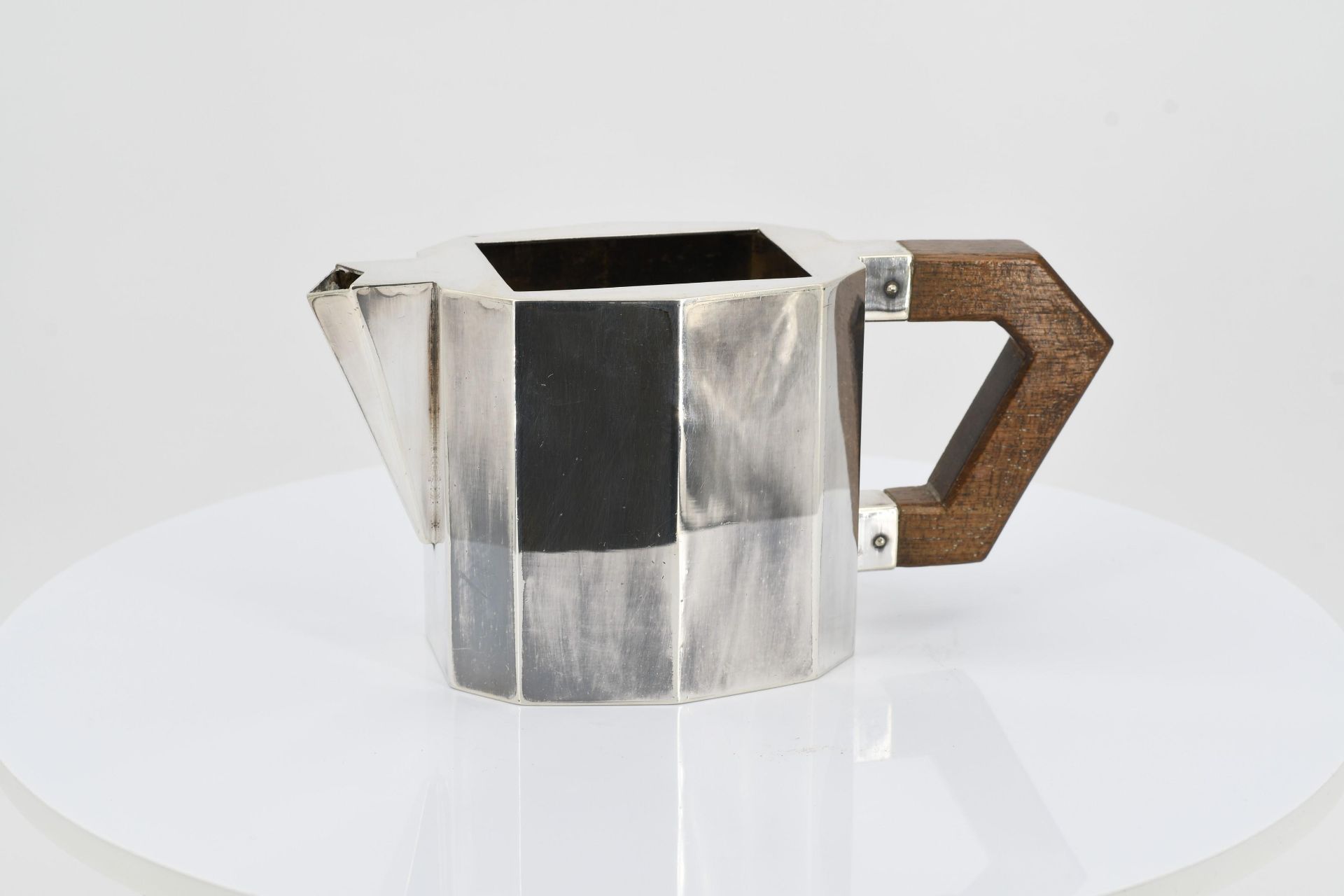 Fünfteiliges Art Deco Kaffee- und Teeservice mit facettiertem Korpus - Bild 24 aus 27
