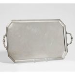 Large rectangular tray with handles