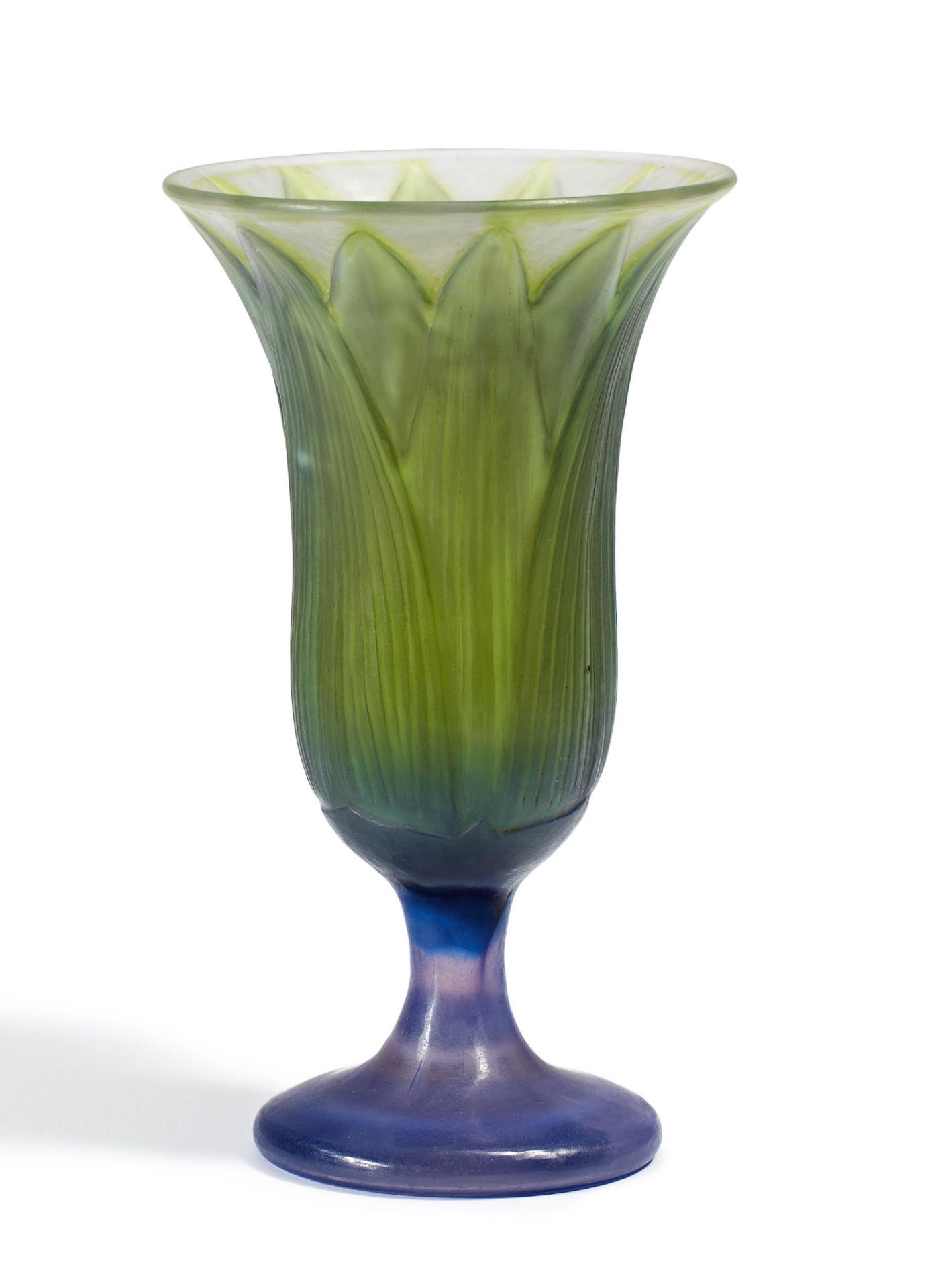 Stem glass with lotus petals