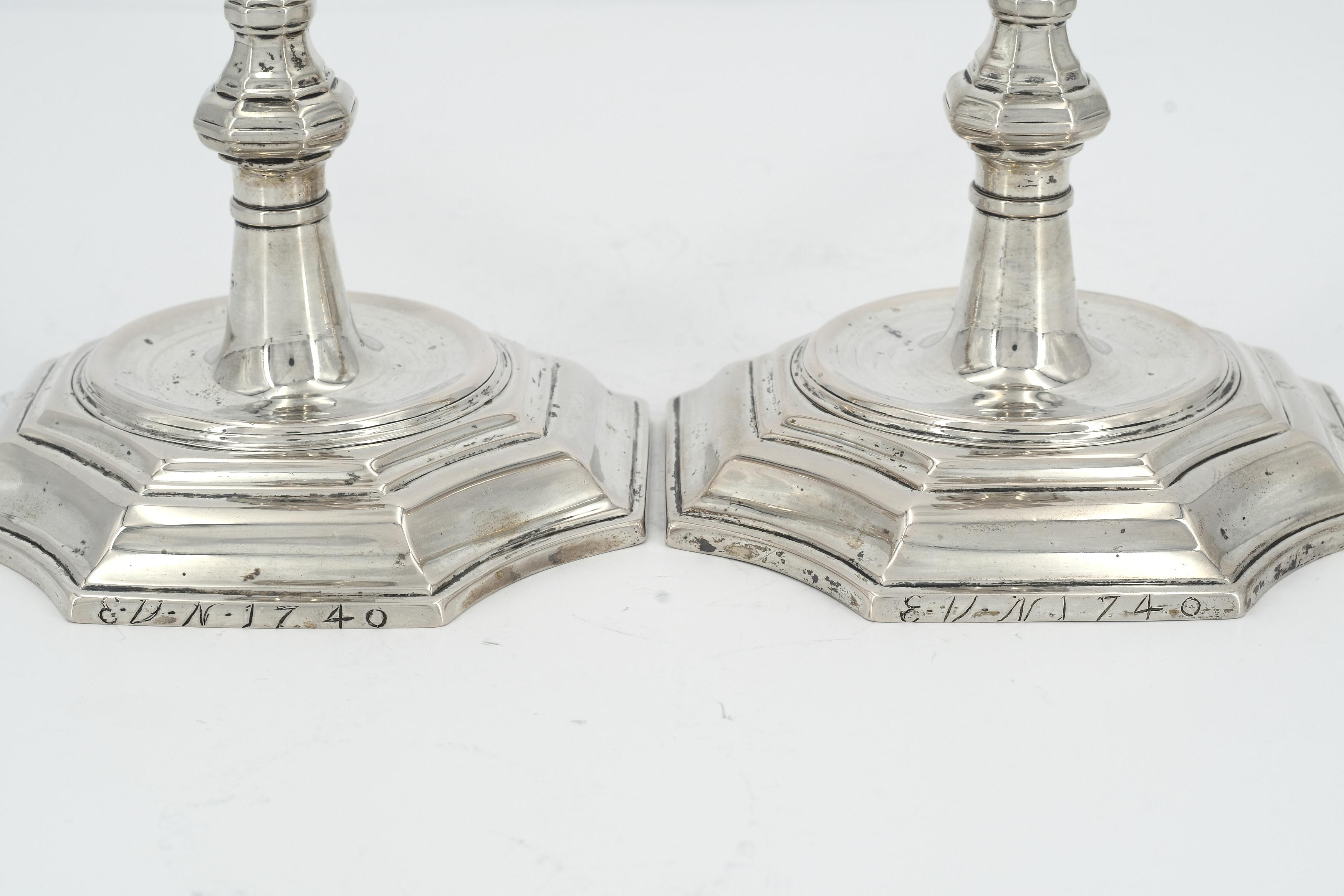 Pair of baroque silver chandeliers - Image 7 of 8