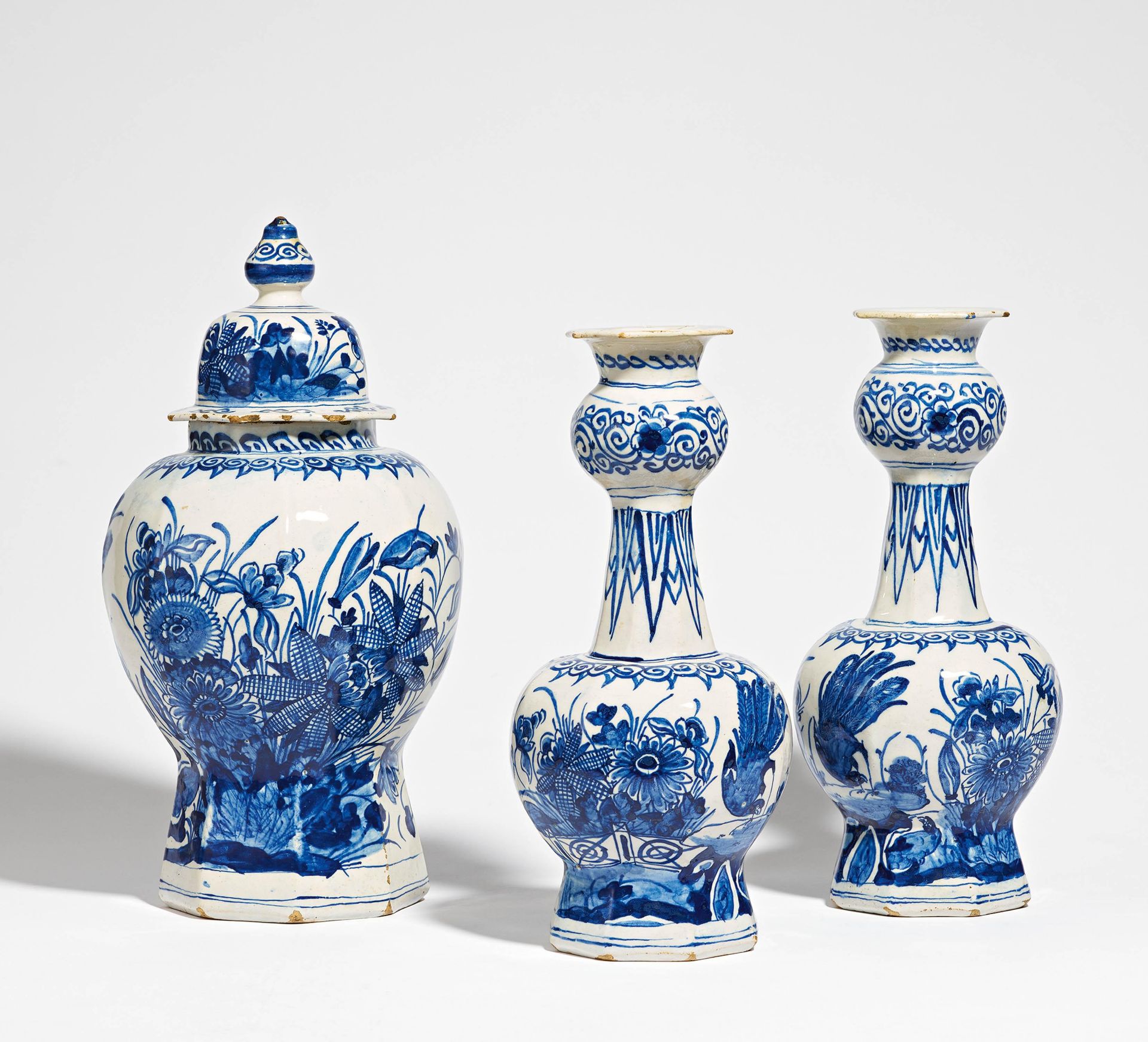 Three-piece set of vases