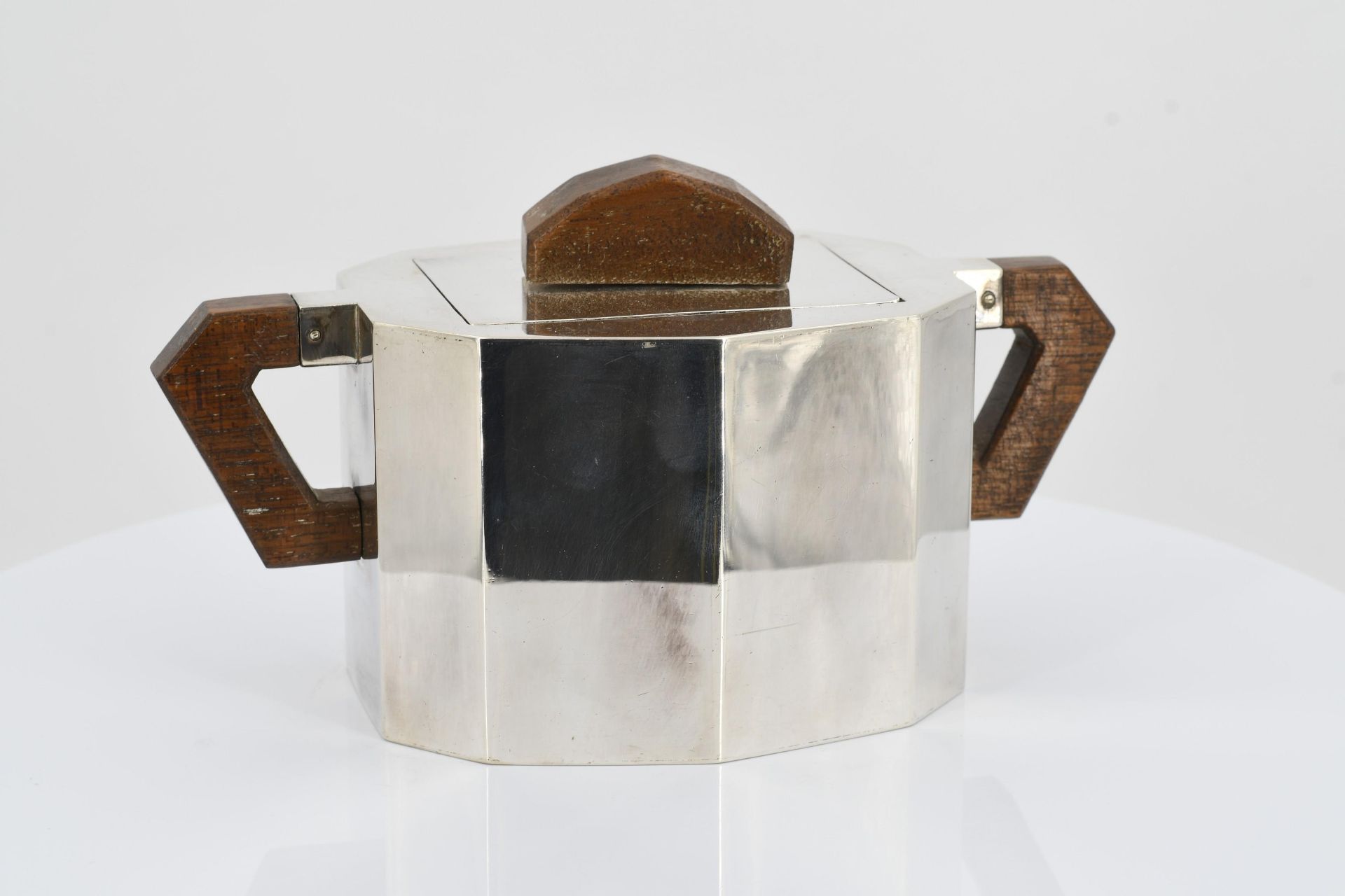 Fünfteiliges Art Deco Kaffee- und Teeservice mit facettiertem Korpus - Bild 16 aus 27