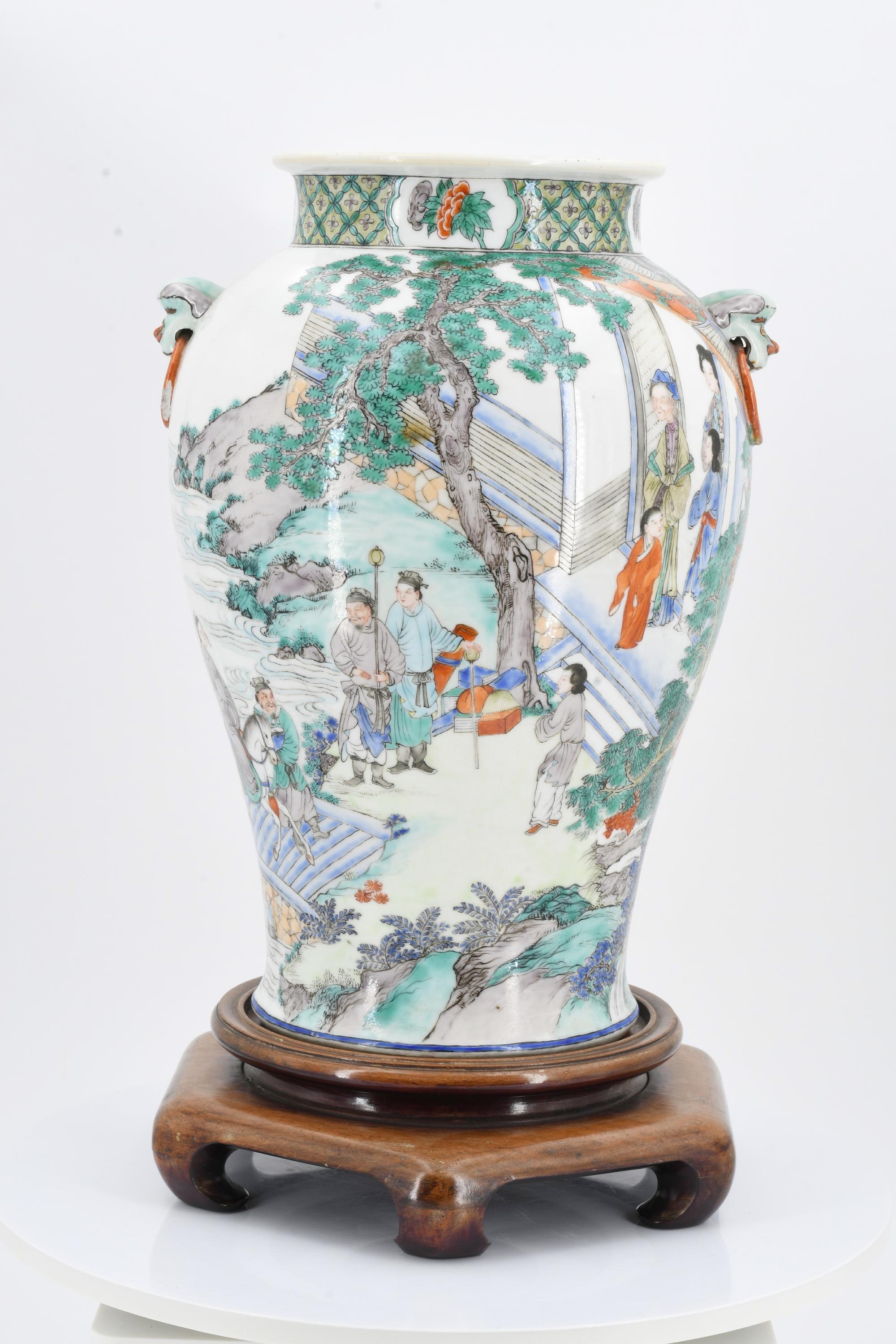 Pair of Famille Verte-Vases - Image 7 of 12