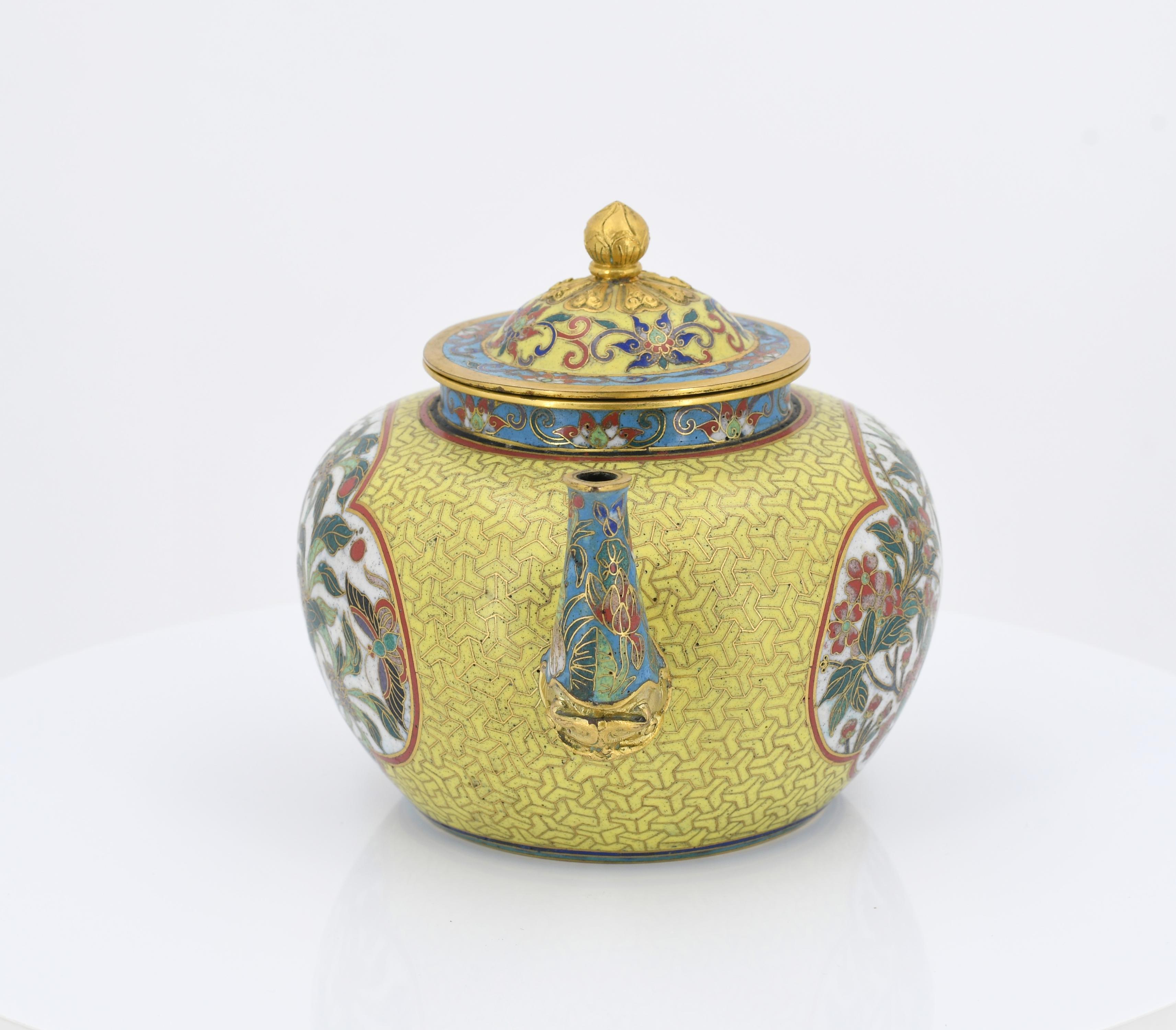 Pair of small Cloisonné Tea Pots - Image 11 of 13