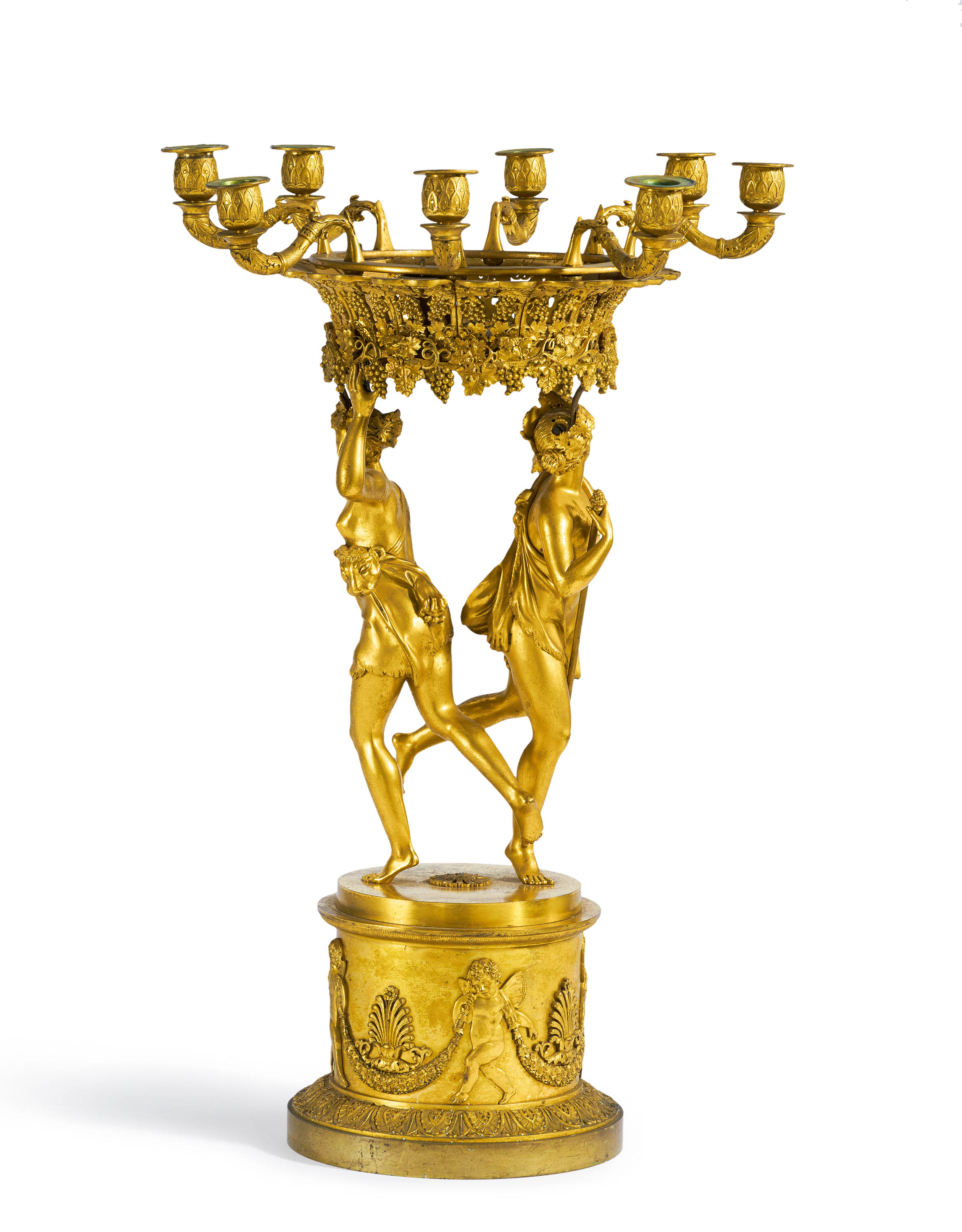 Large Empire centerpiece with Bacchus & Ceres - Image 4 of 4