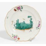 Plate with landscape