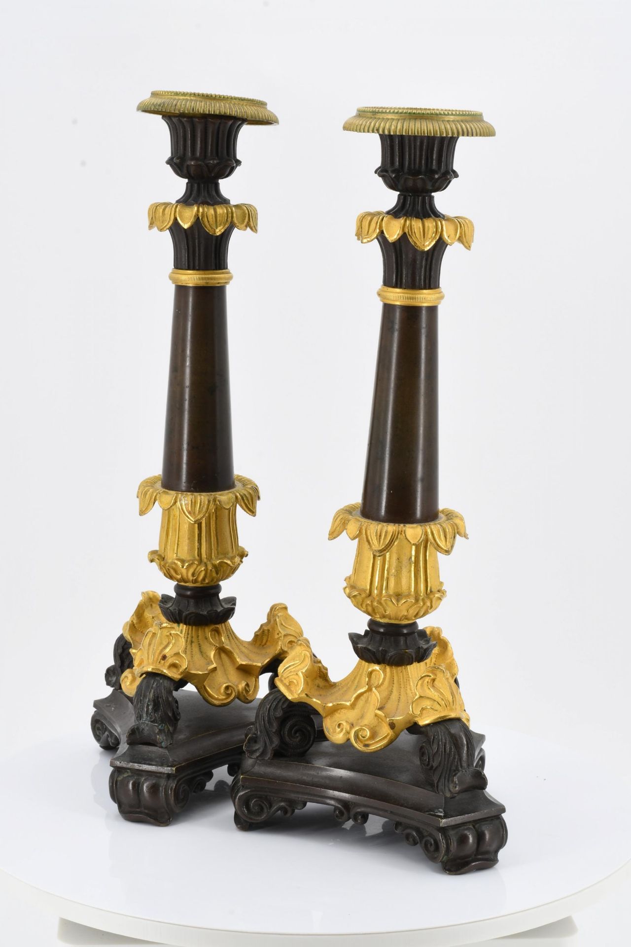 Pair of Charles X candlesticks - Image 2 of 7