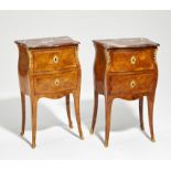 Pair of small chests of drawers