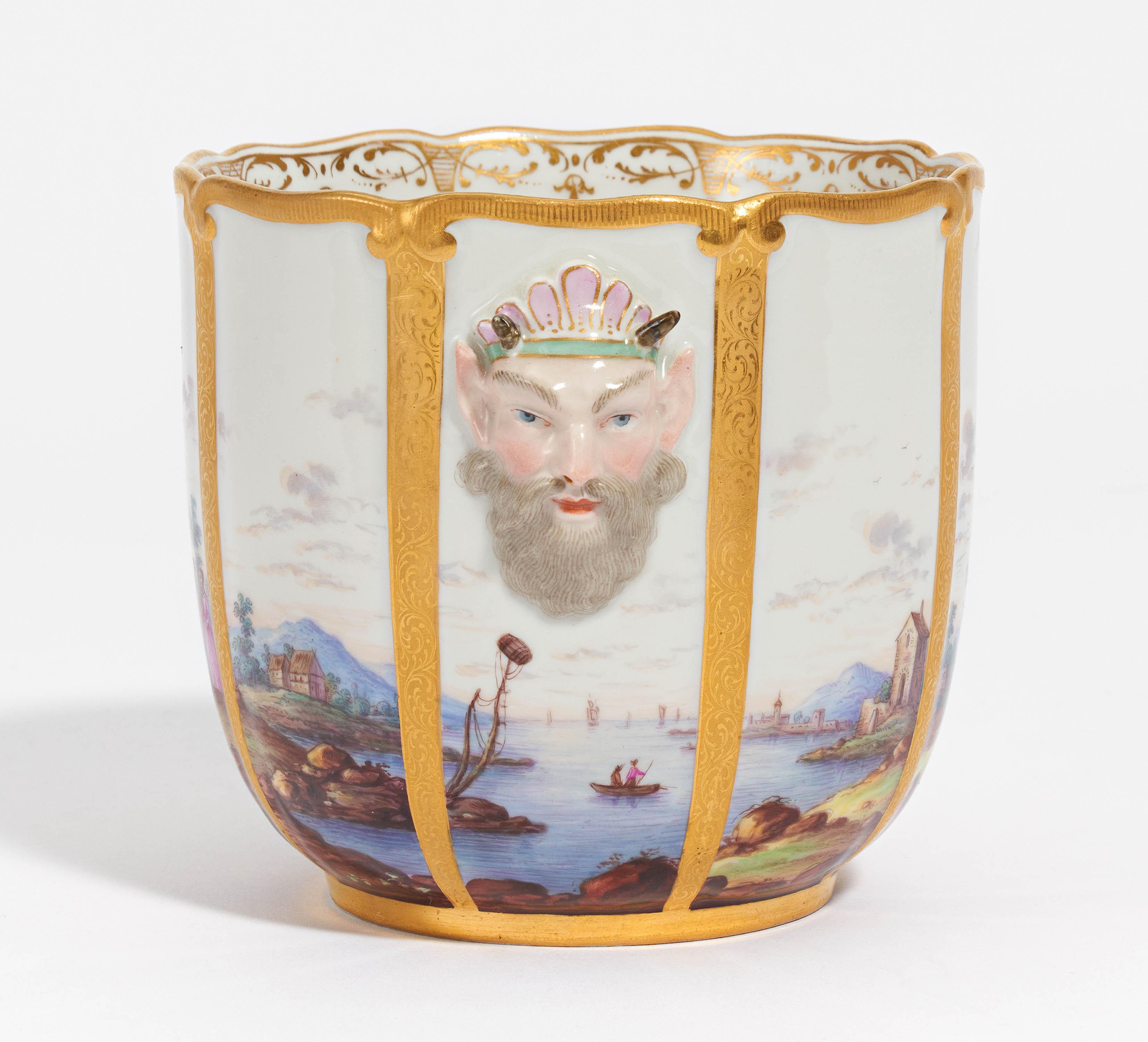 Cachepot with mascarons - Image 2 of 7