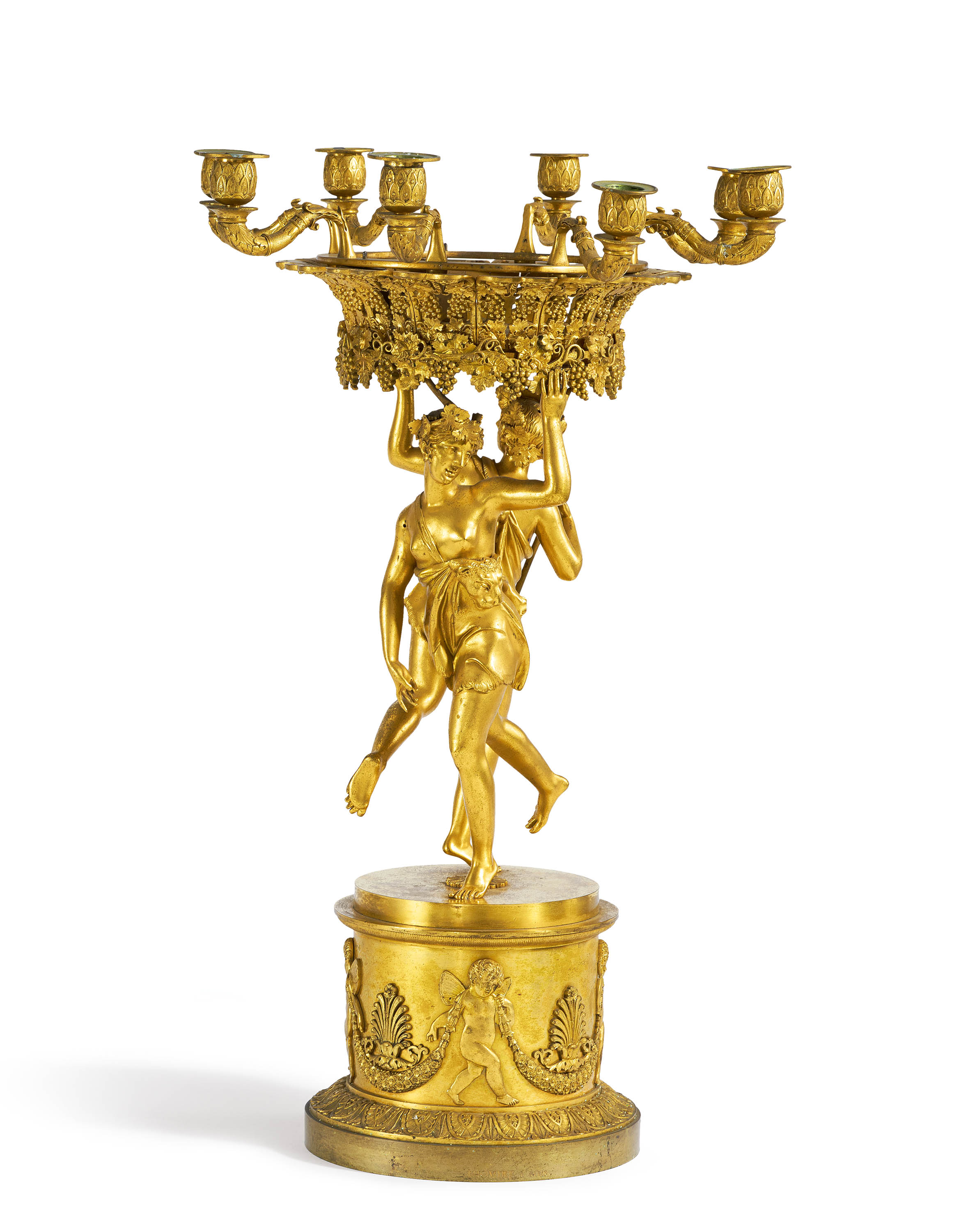 Large Empire centerpiece with Bacchus & Ceres - Image 3 of 4