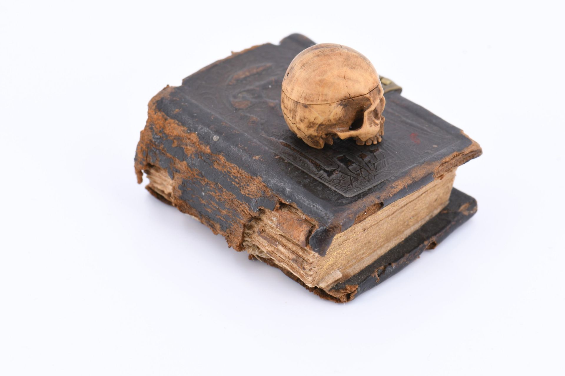 Miniatur Totenschädel und kleines Buch - Bild 6 aus 8