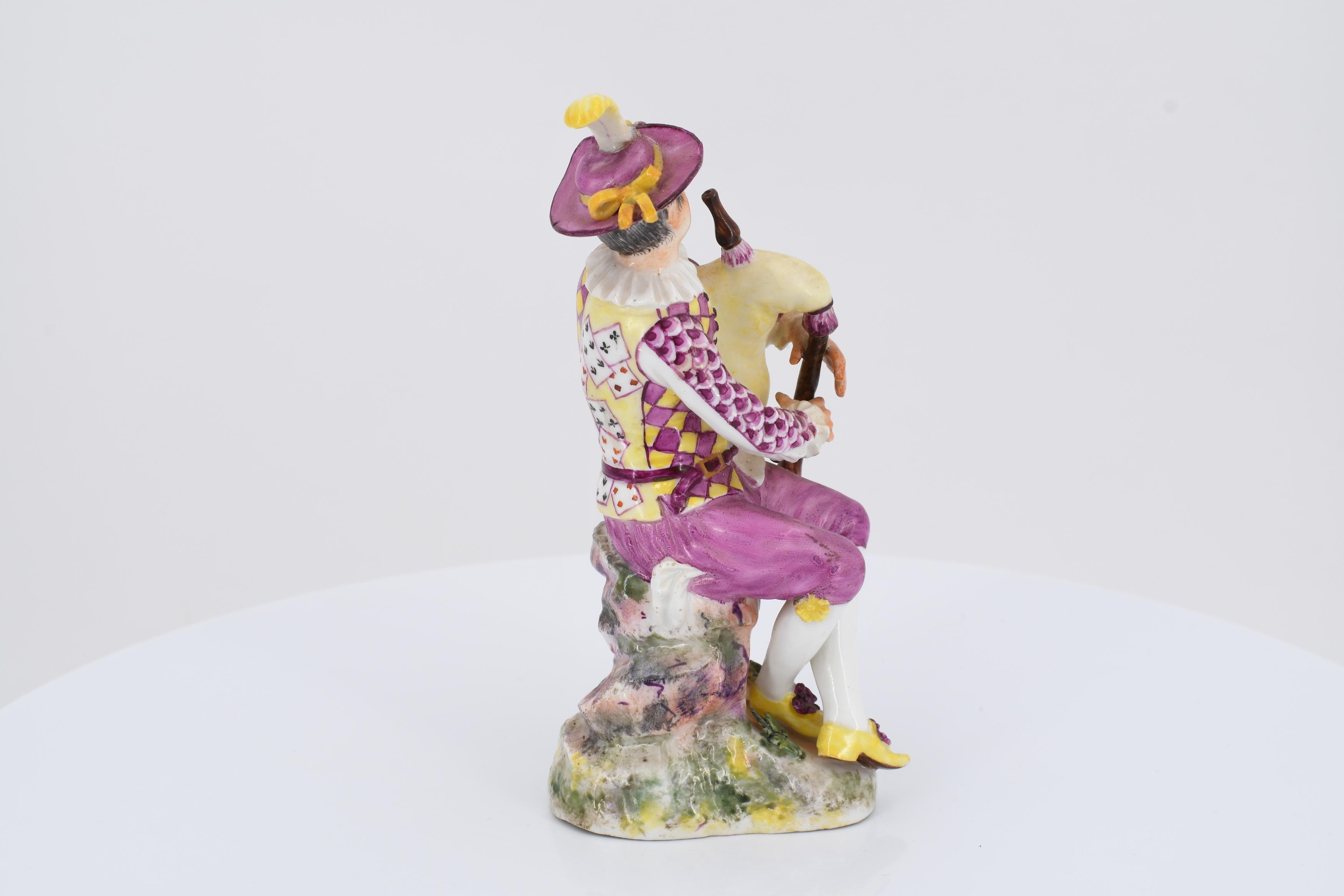 Porcelain figurine of a packpipe player - Image 5 of 6