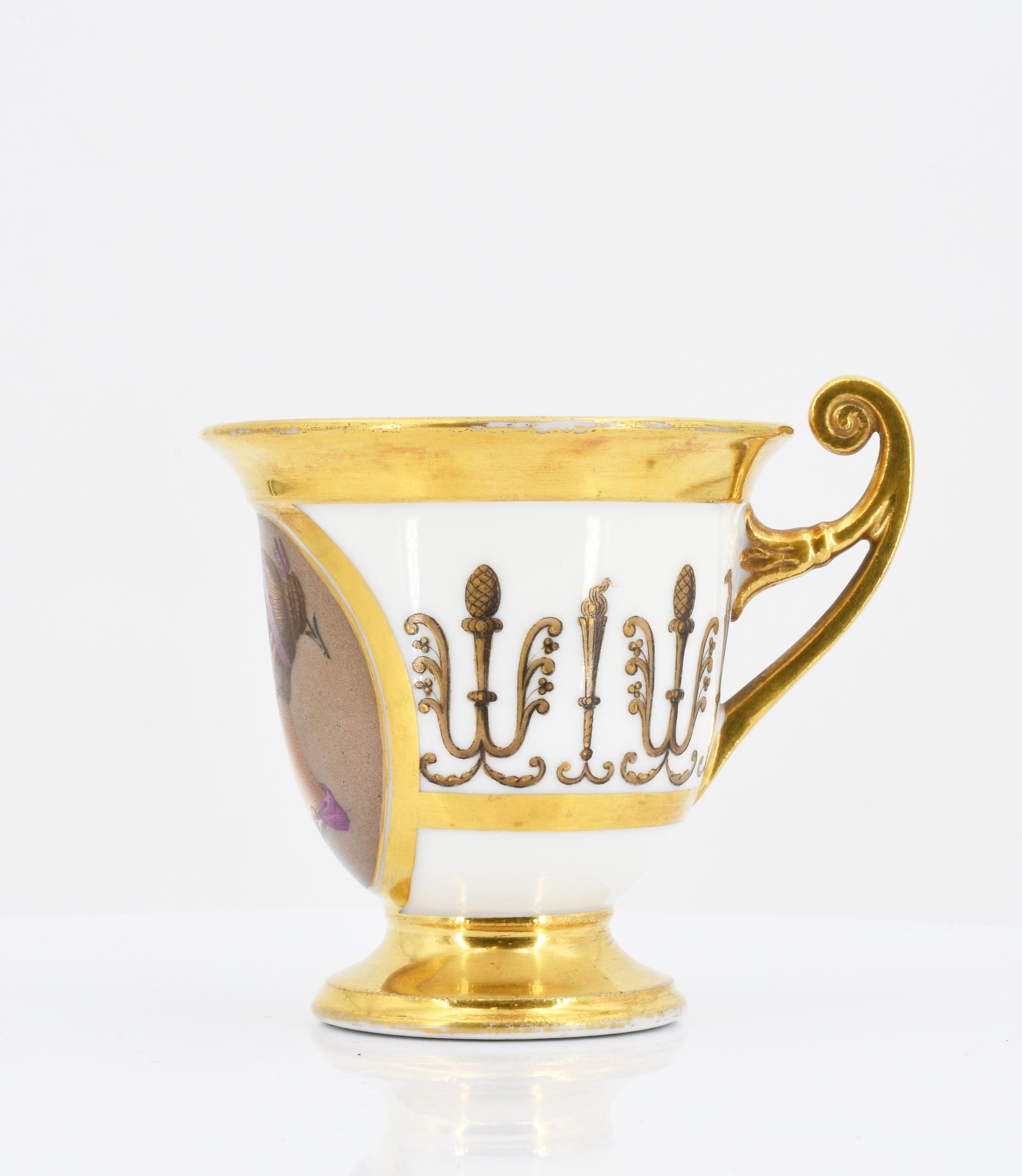 Empire Cup and Saucer with Portraits of Women - Image 5 of 9