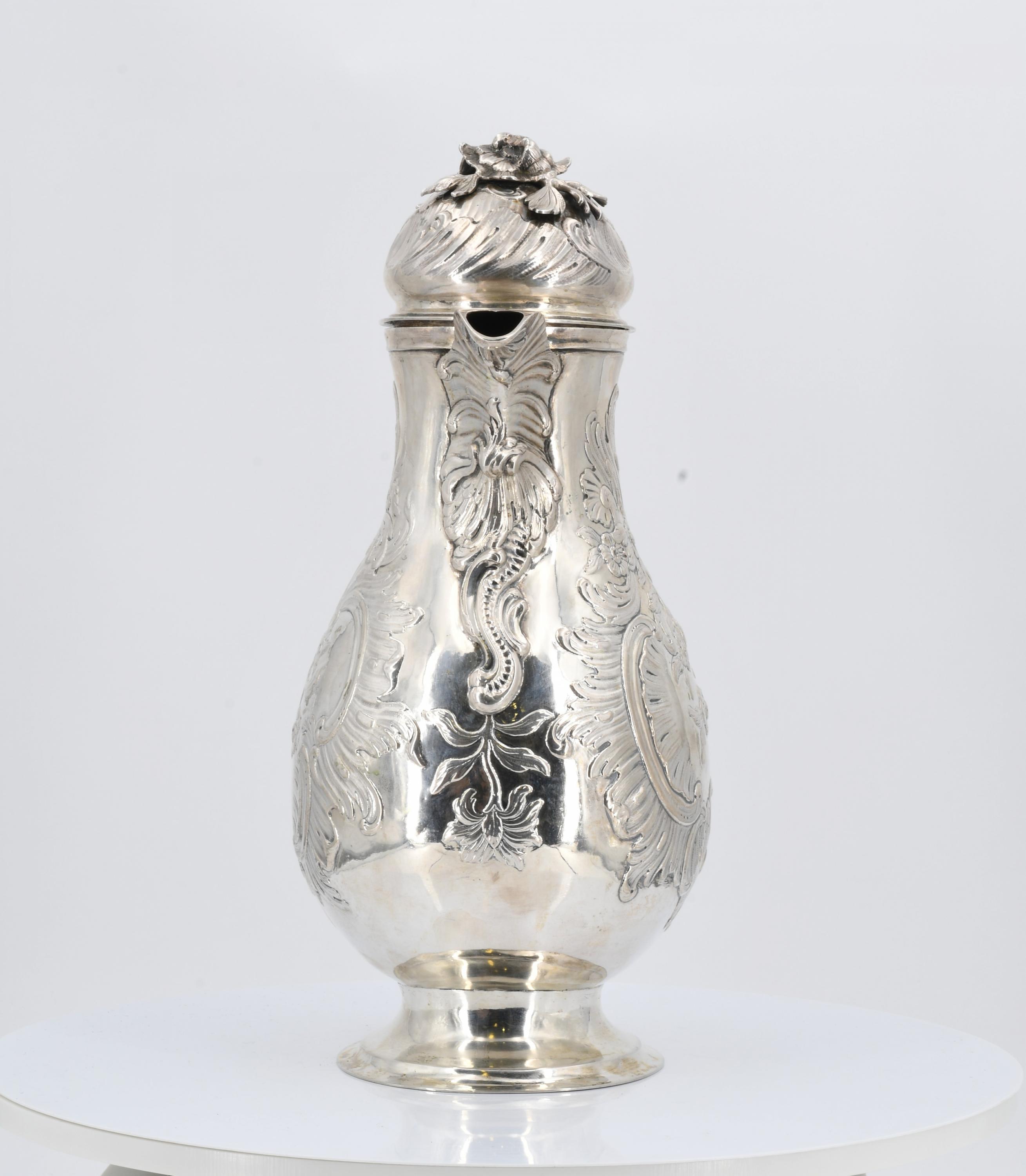 Large Rococo coffee pot - Image 5 of 7
