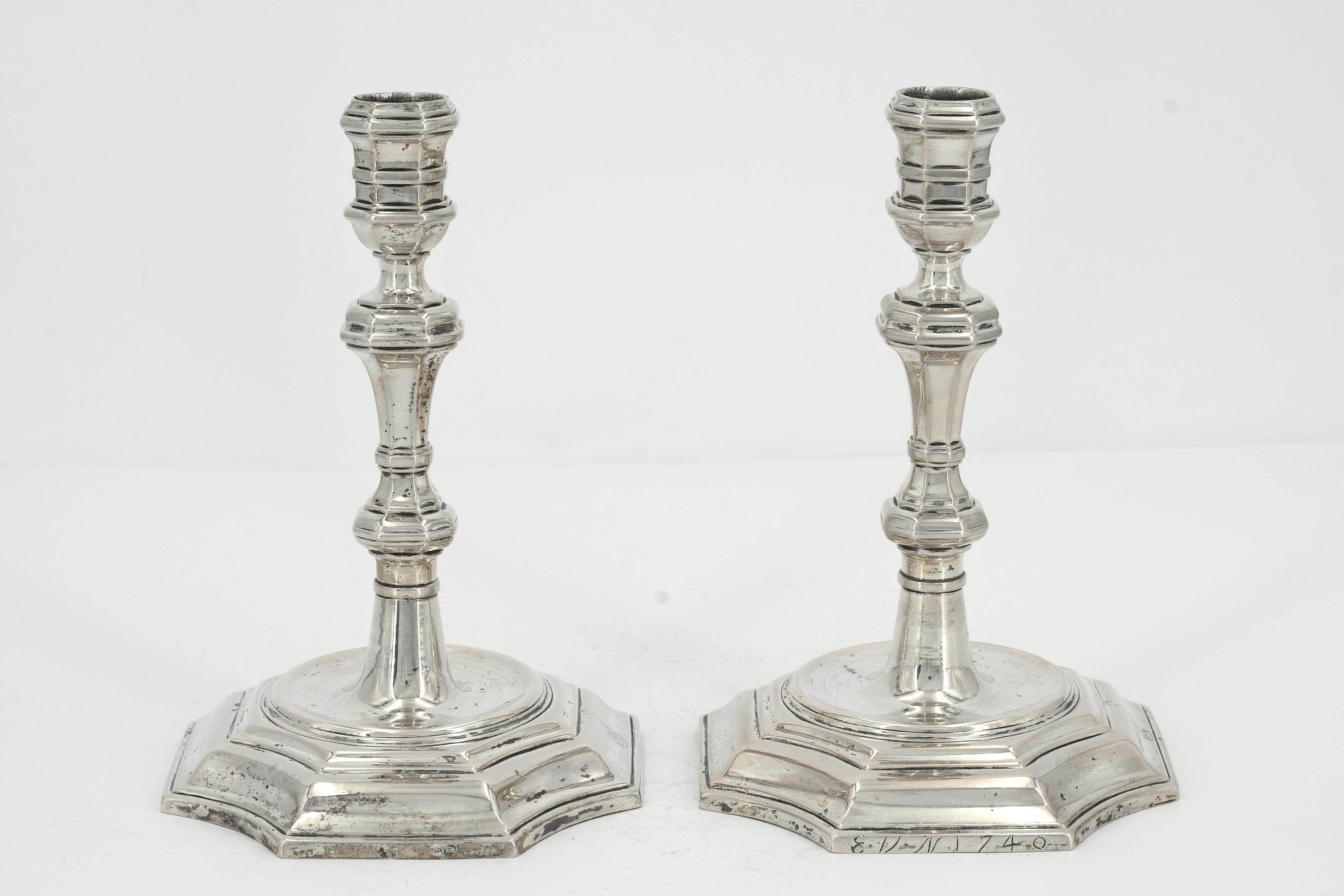 Pair of baroque silver chandeliers - Image 3 of 8