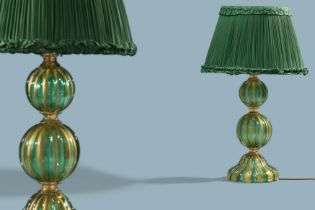 Pair of large table lamps