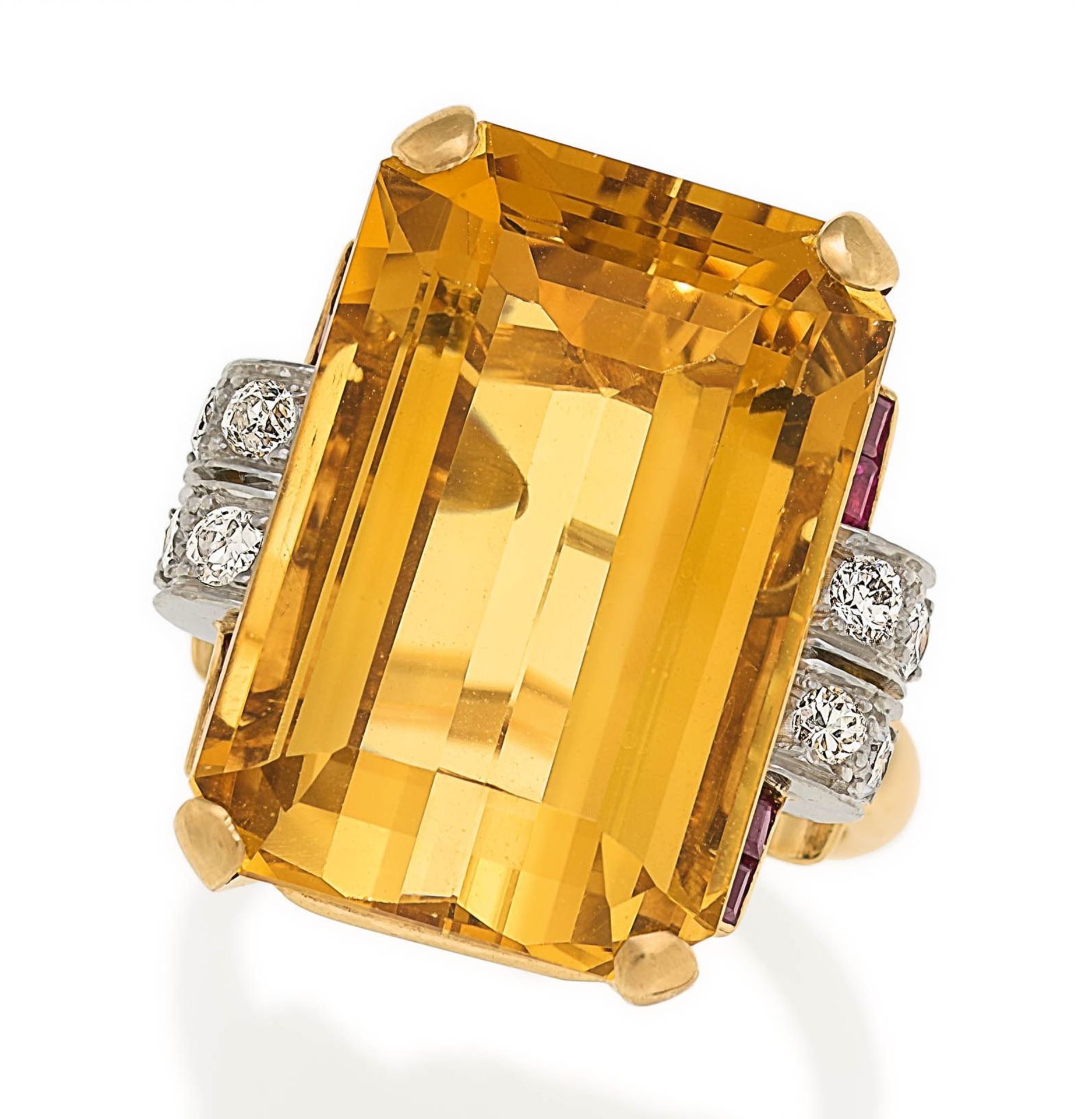 Citrine-Diamond-Ring