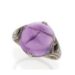 Amethyst-Diamant-Ring