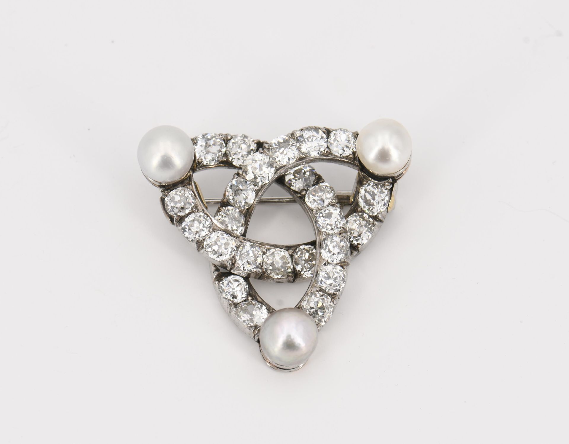 Historical Diamond-Pearl-Brooch - Image 2 of 3