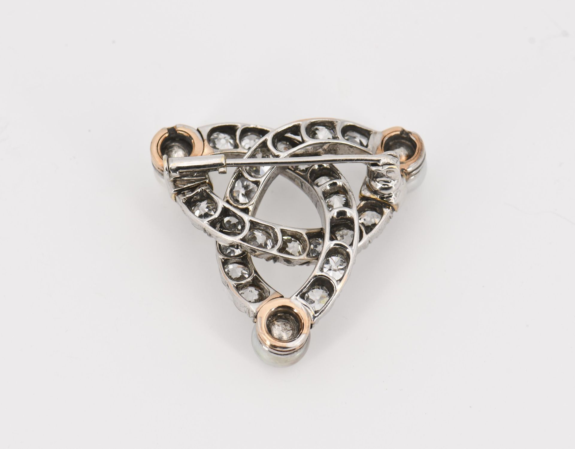 Historical Diamond-Pearl-Brooch - Image 3 of 3