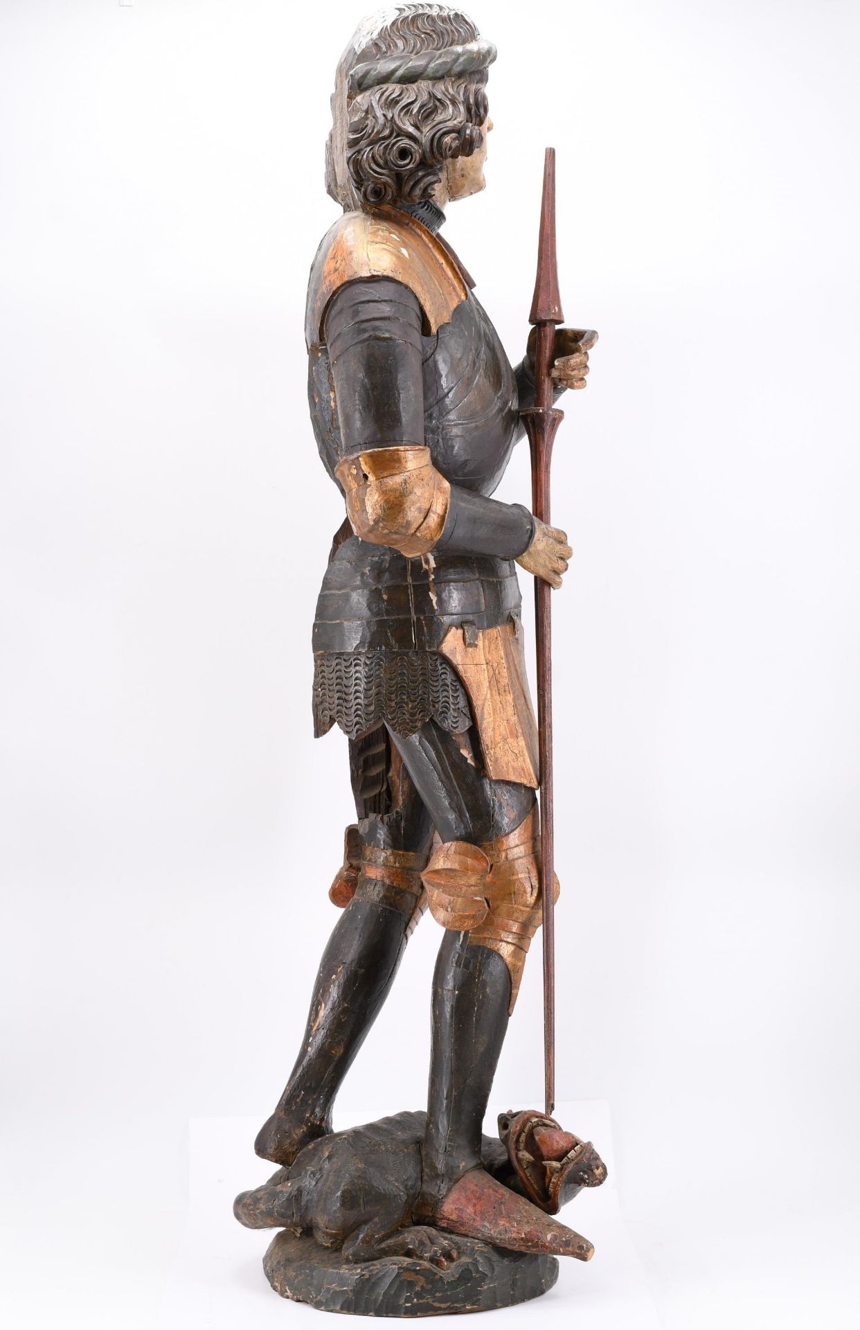 South German School: St George in Armor with the Dragon - Image 7 of 10