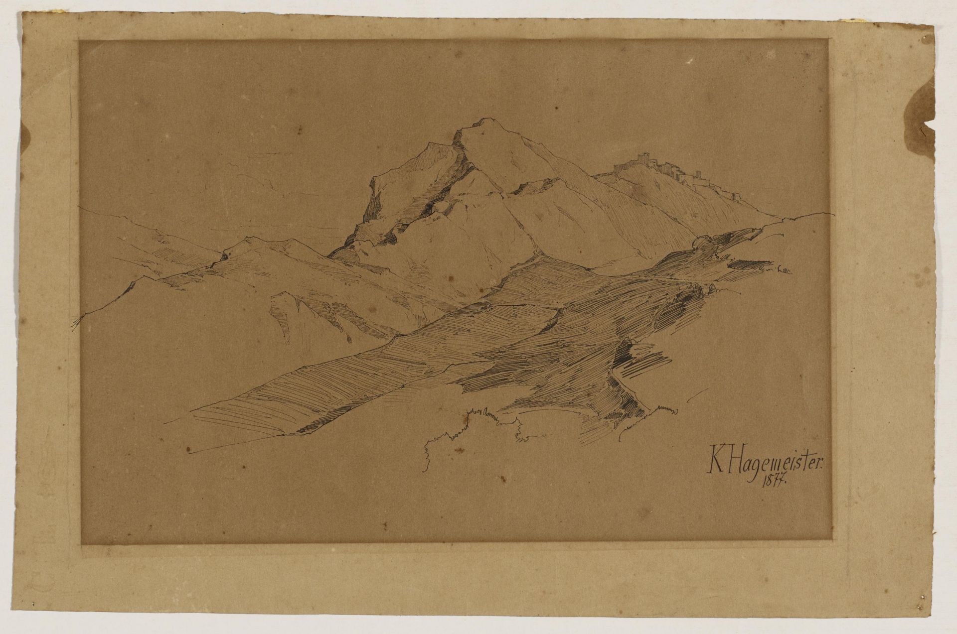 Karl Hagemeister: Italian Mountain Landscape - Image 2 of 4