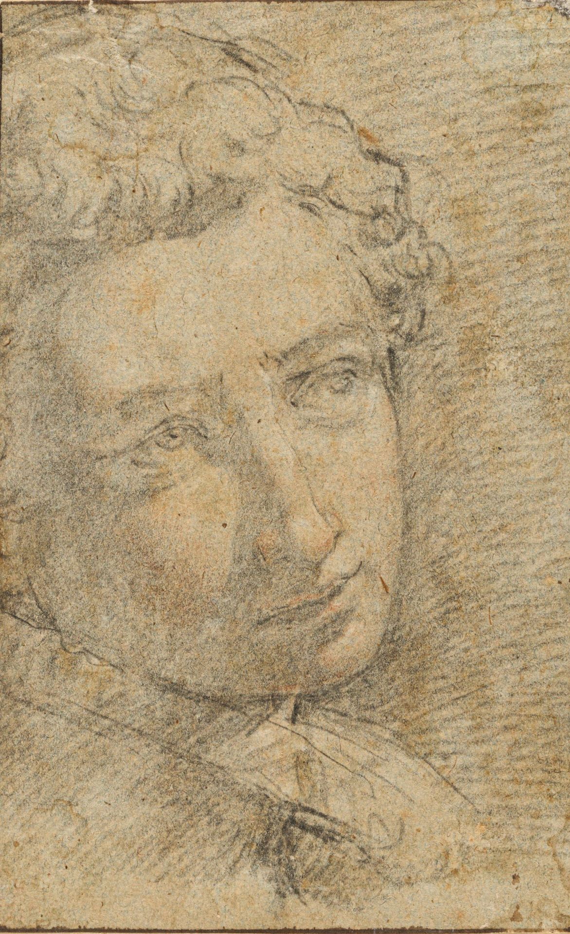 Florentine School: Study of a Young Man's Head Looking to the Right