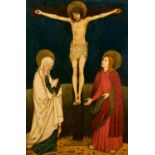 Hans Burgkmair: Christus am Kreuz mit Maria und dem heiligen Johannes Evangelist