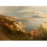 Oswald Achenbach: Der Golf von Neapel mit dem Vesuv
