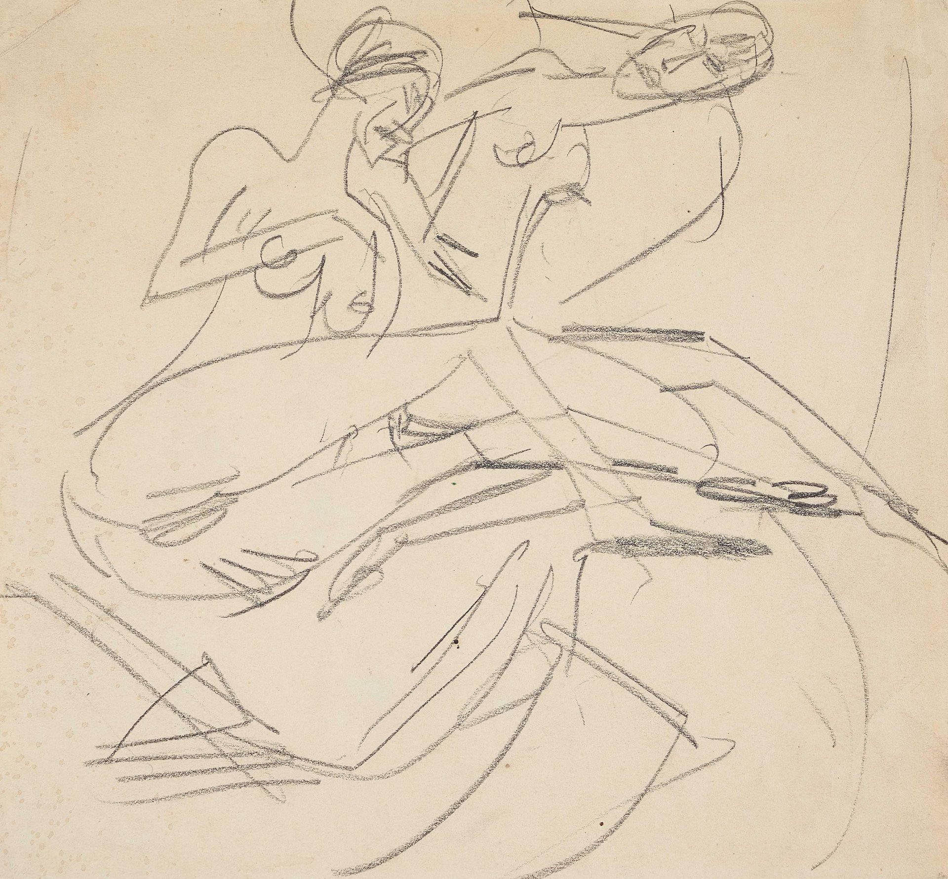 Ernst Ludwig Kirchner: Two Female Acts (Erna and Gerda)