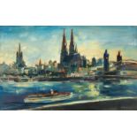 Franz Heckendorf: Blick auf Köln am Rhein